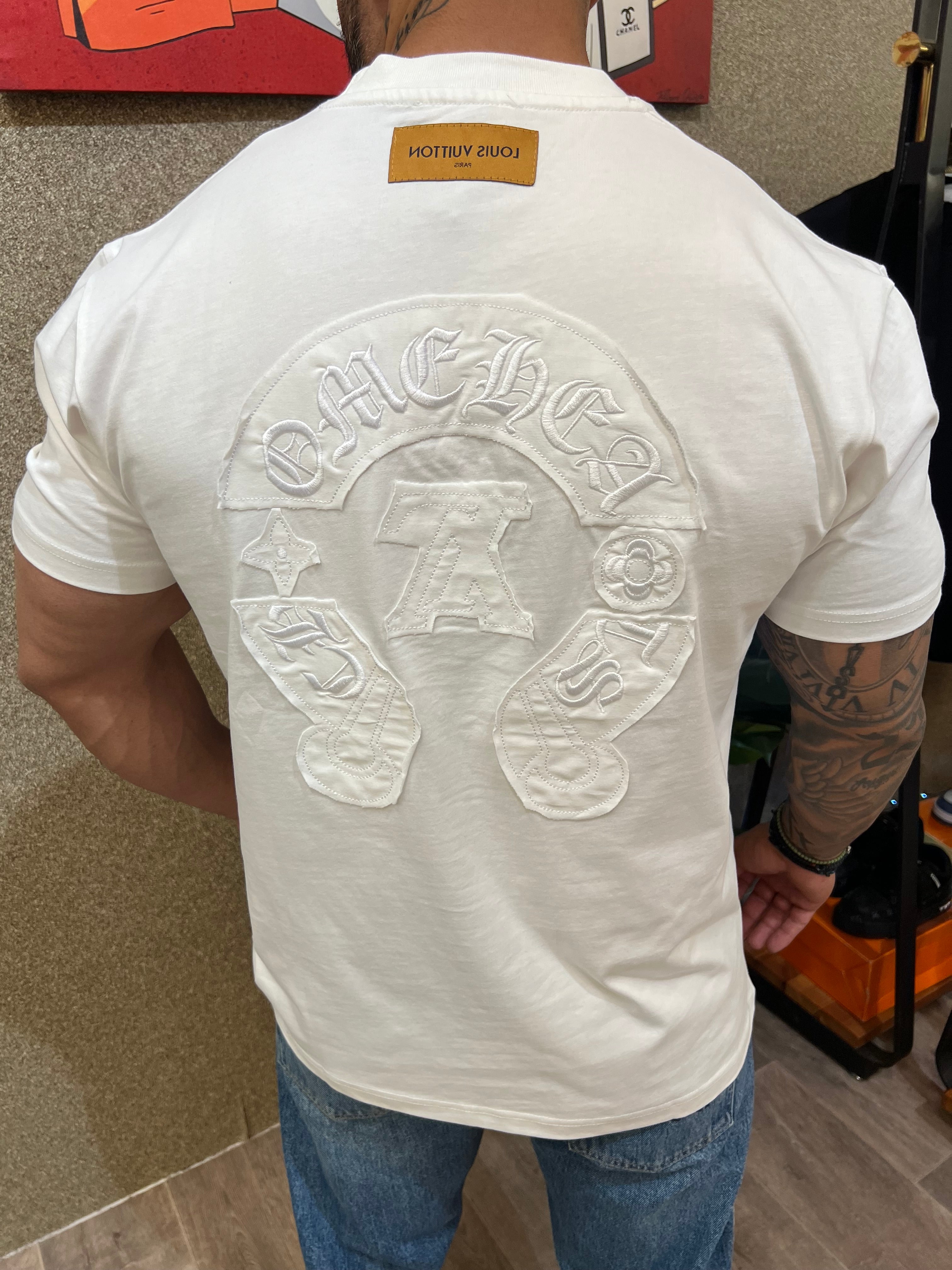 TSHIRT LOUIS VUITTON X CHROME HEARTS - NEW1036 SALE