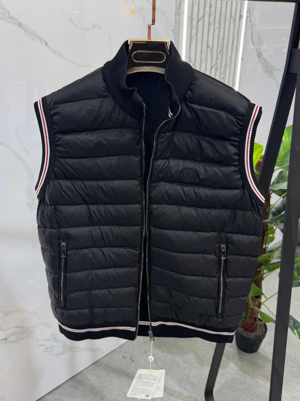 MONCLER Hybrid Padded Vest / Bodywarmer – Black - NEW1823