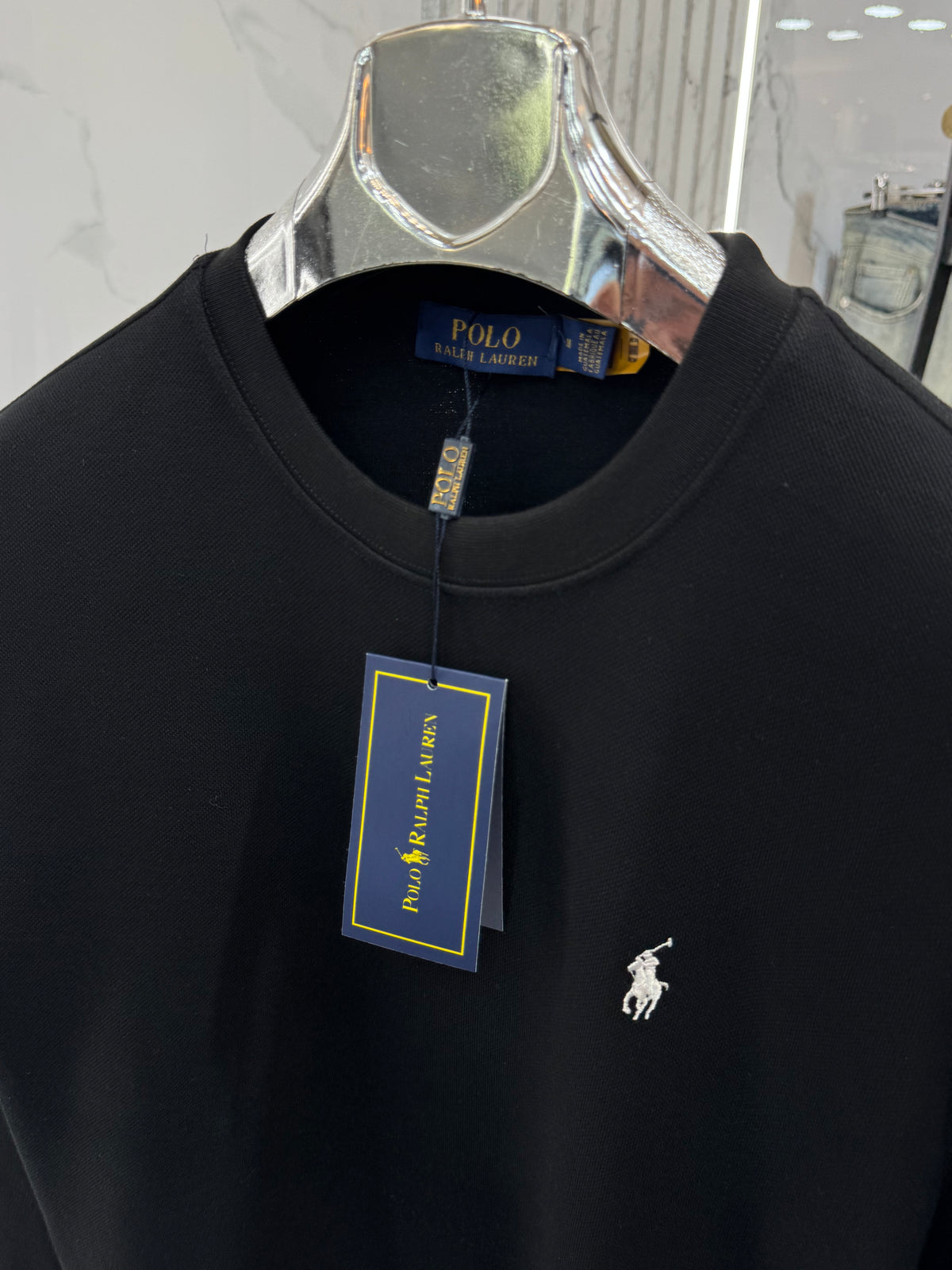 POLO RALPH LAUREN Crewneck Sweatshirt – Black - NEW1869