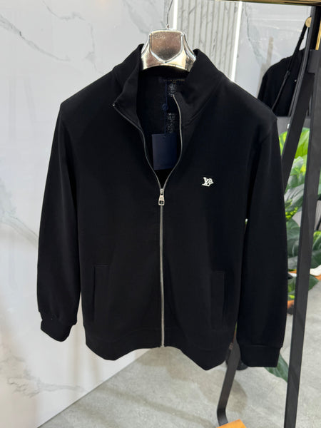 LOUIS VUITTON LV Initial Logo Full-Zip Cardigan Jacket – Black - NEW1981