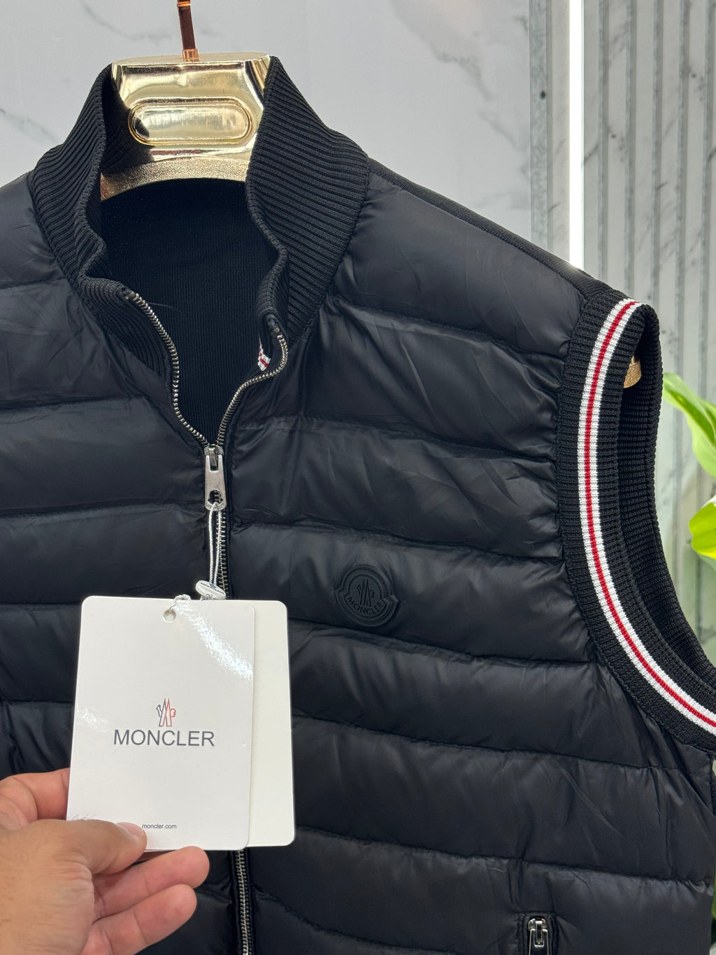 MONCLER Hybrid Padded Vest / Bodywarmer – Black - NEW1823