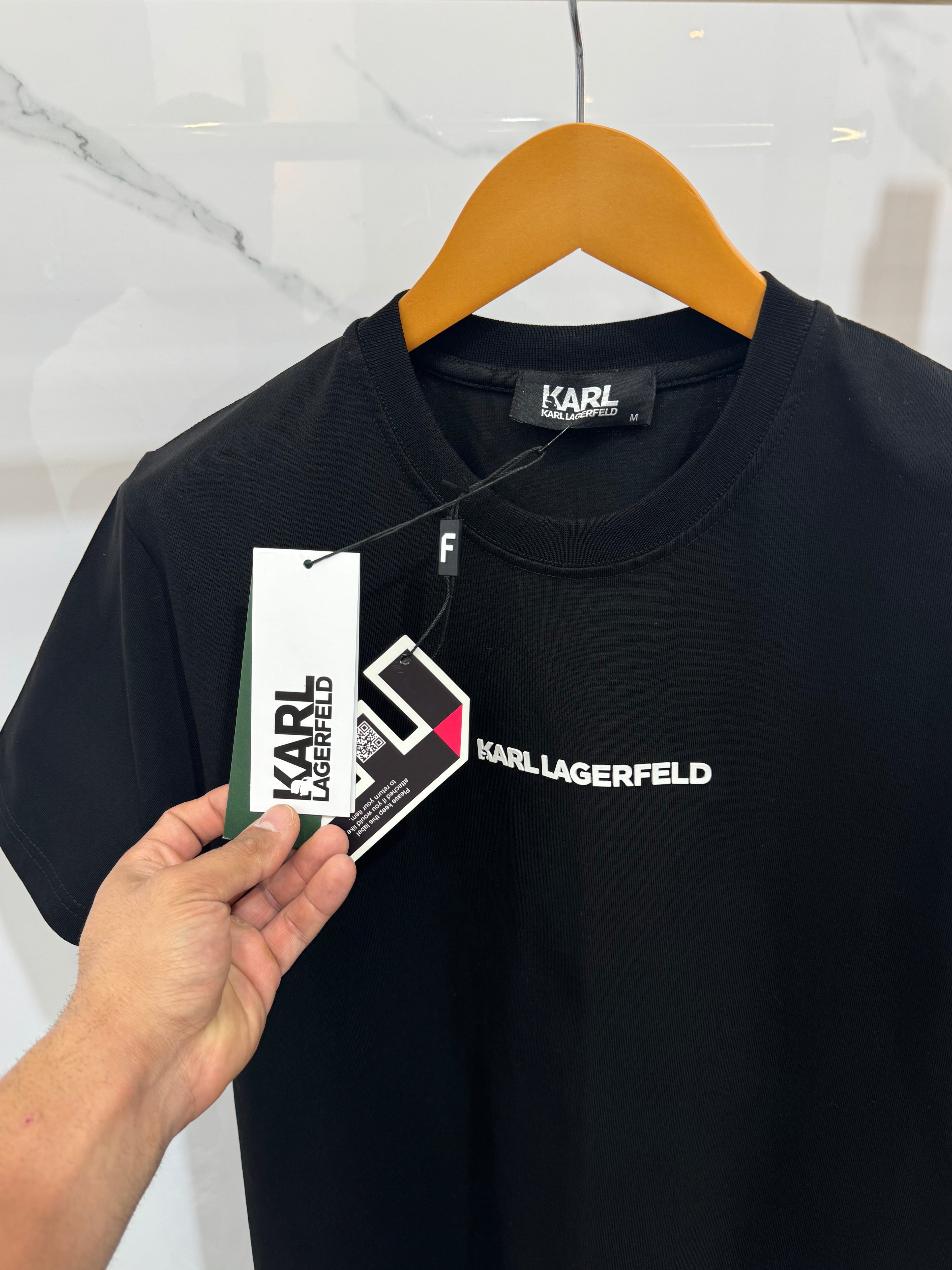 Karl Lagerfeld Ανδρικό T-shirt "Essential Logo" - Black - NEW1722