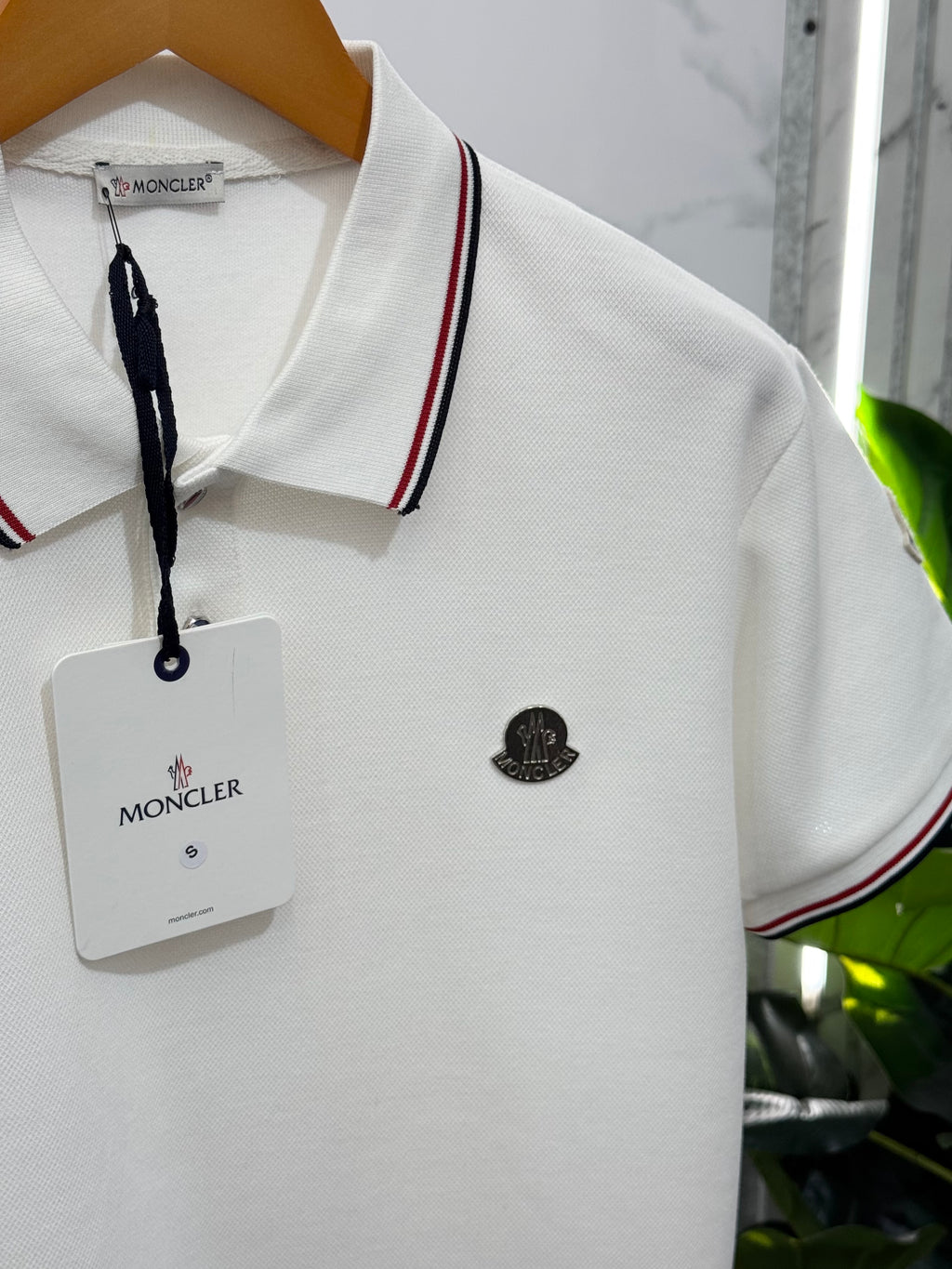 Moncler Polo Ανδρικό - White - NEW1693