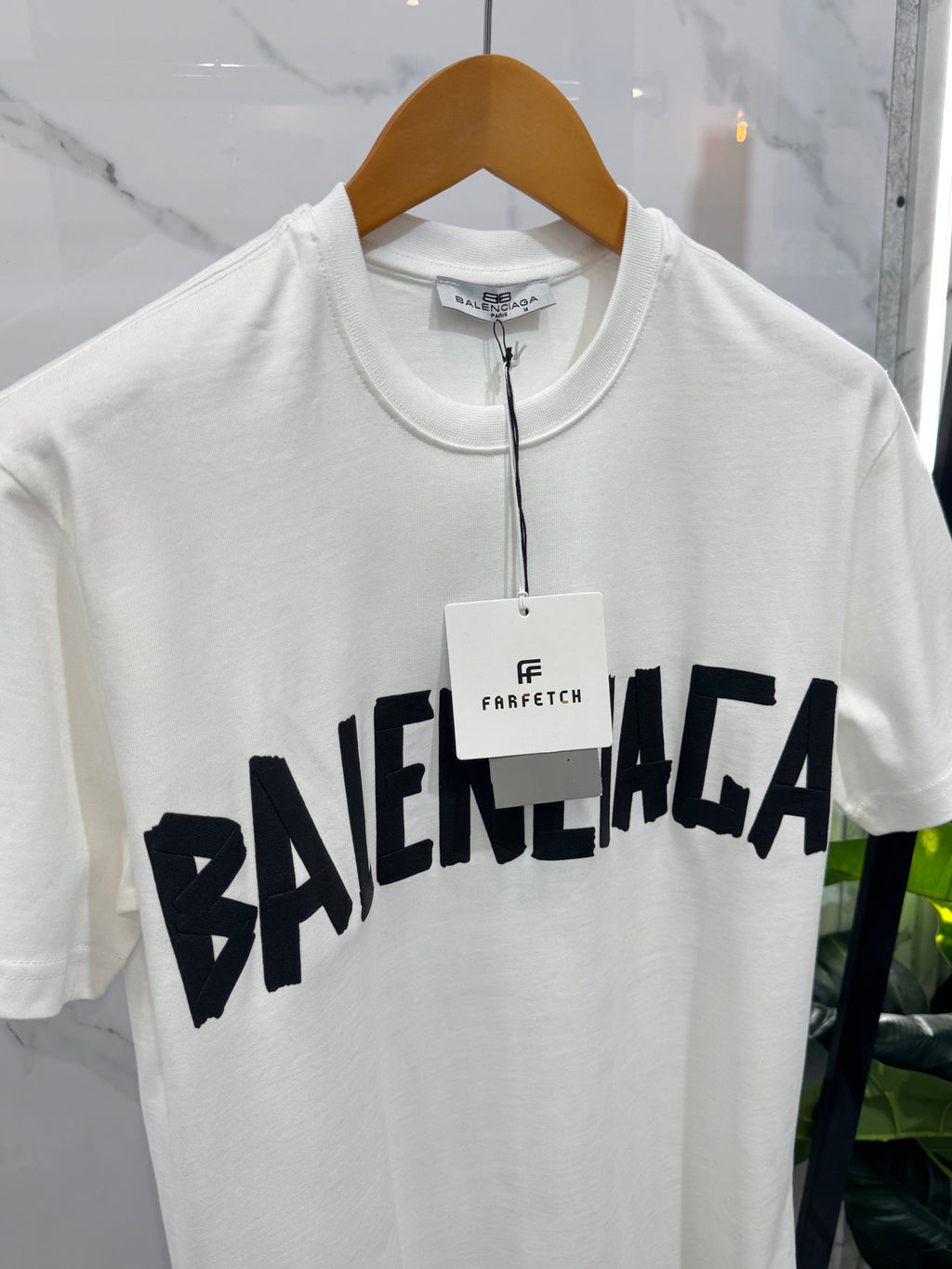 Balenciaga T-shirt "Pixel Logo" - White - NEW1726