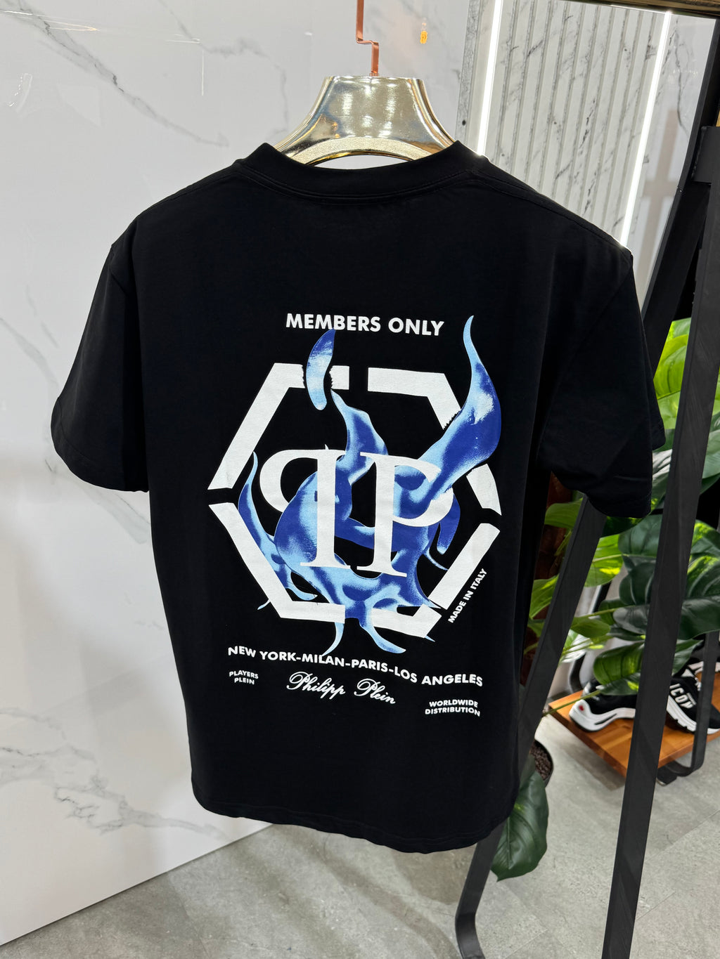 Philipp Plein "Members Only" T-Shirt - Black - NEW1632