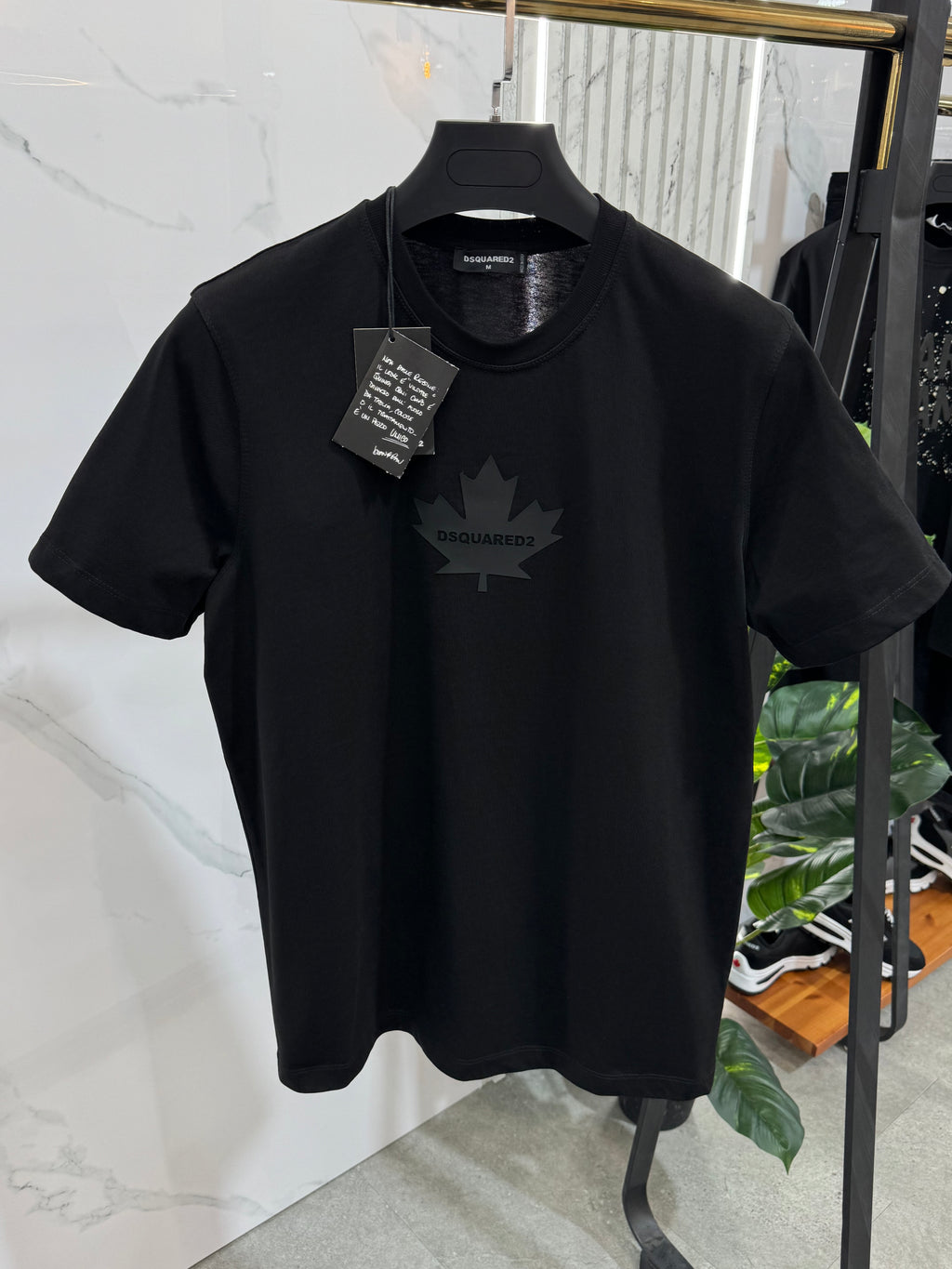 Dsquared2 Ανδρικό T-shirt "Maple Leaf" - Black - NEW1674