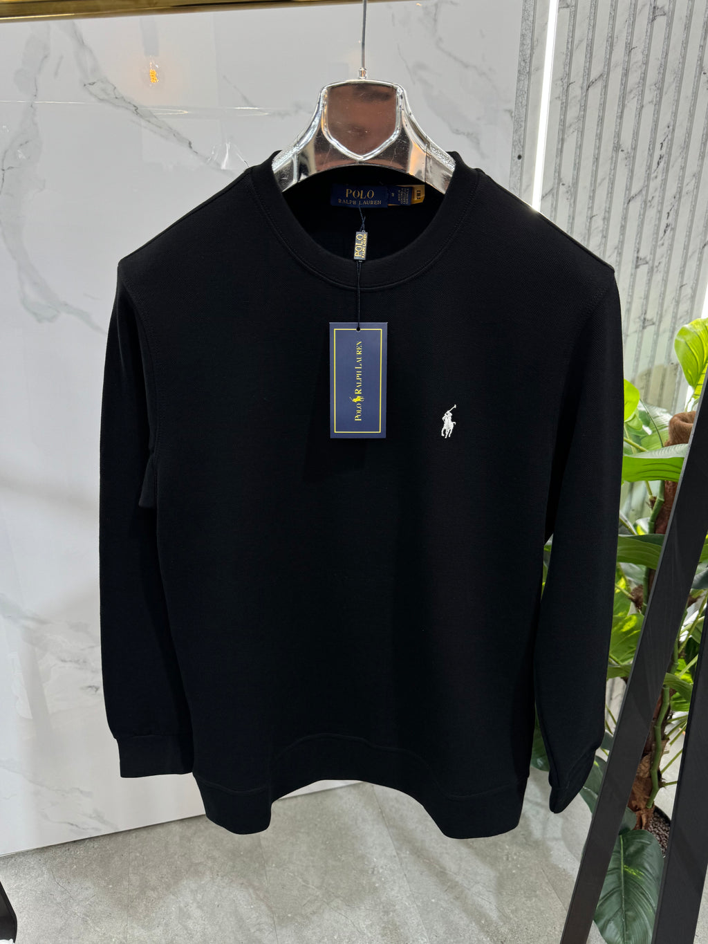 POLO RALPH LAUREN Crewneck Sweatshirt – Black - NEW1869