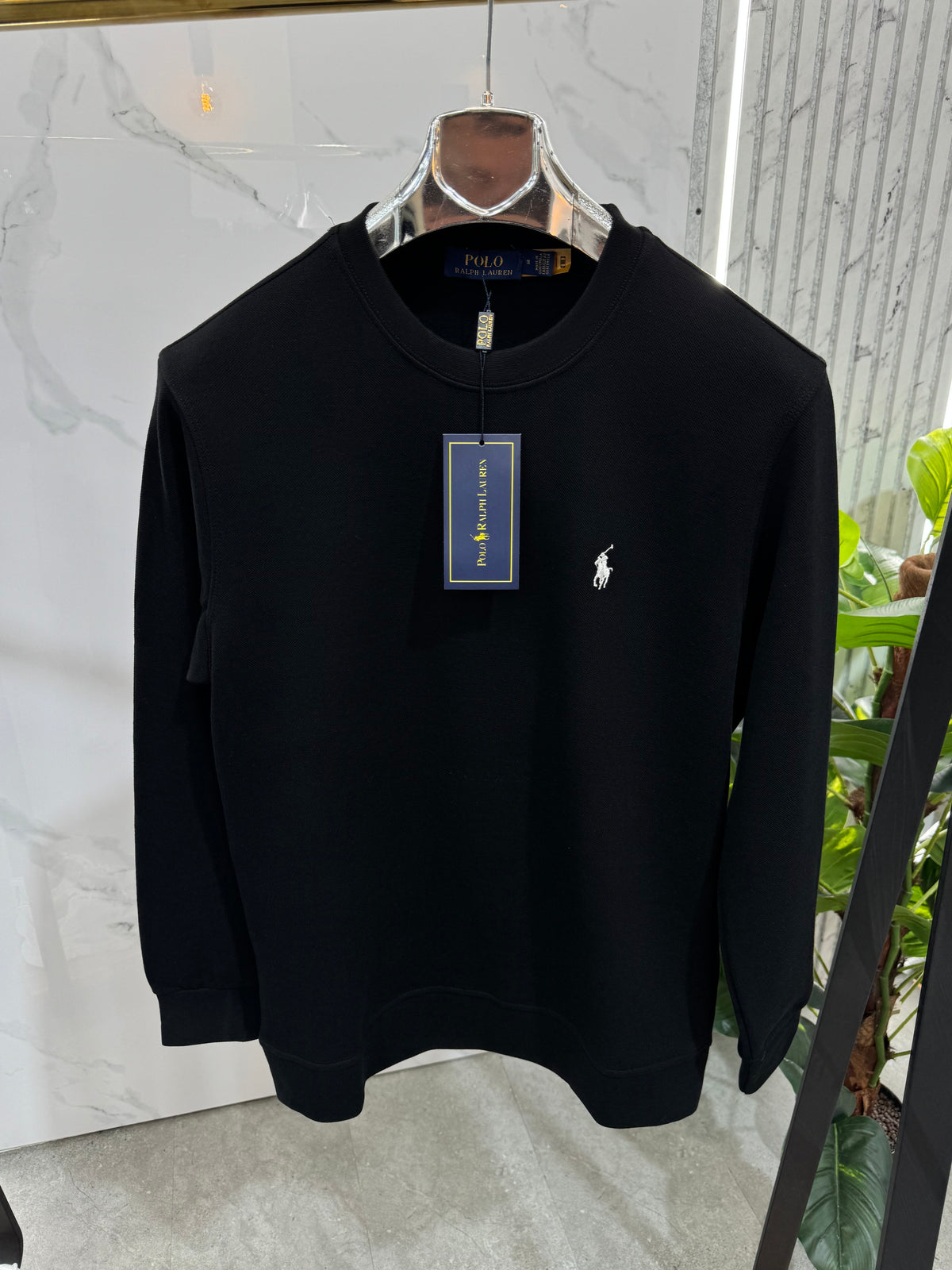 POLO RALPH LAUREN Crewneck Sweatshirt – Black - NEW1869