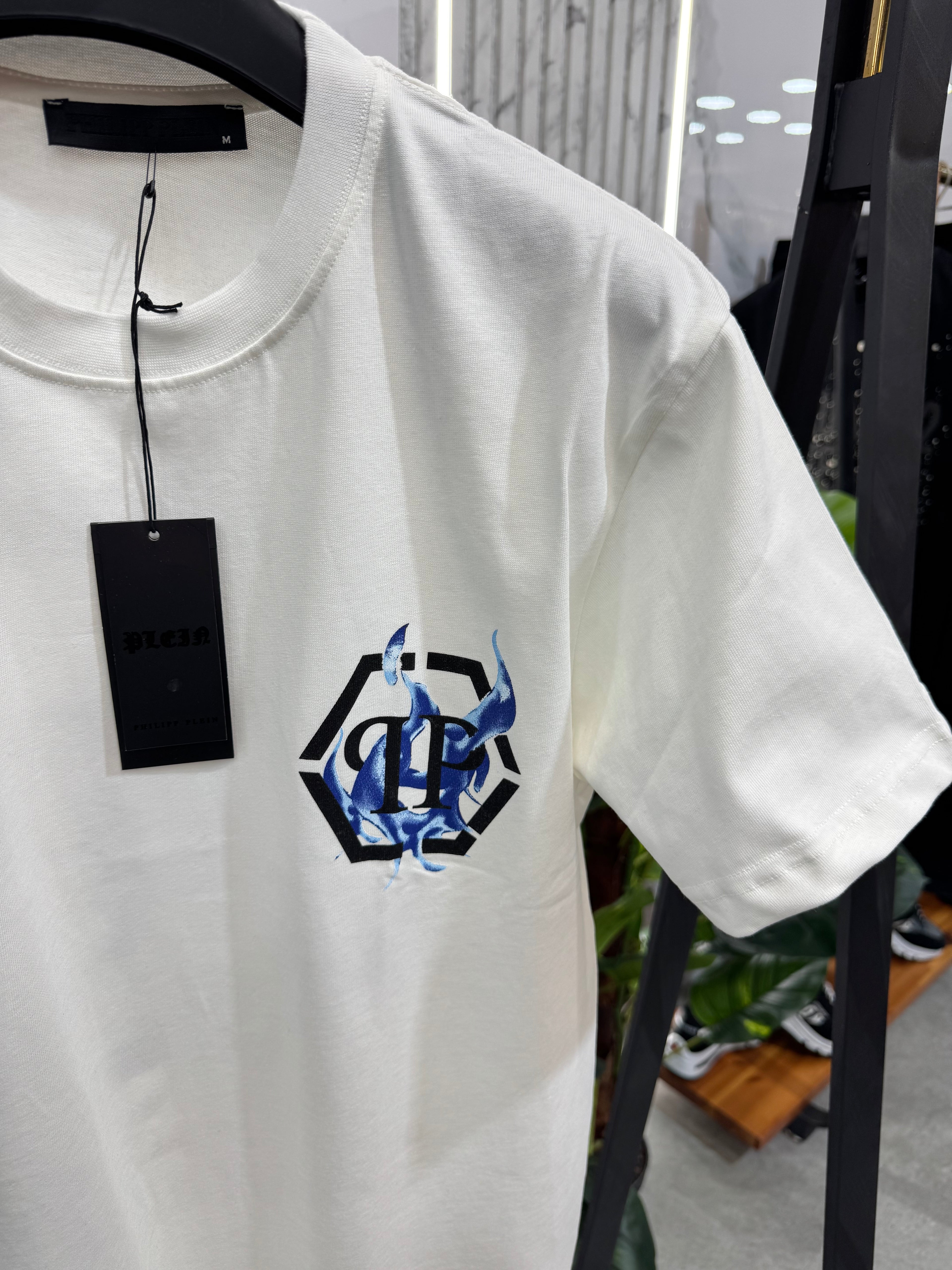 Philipp Plein "Members Only" Ανδρικό T-Shirt - White/Blue - NEW1641