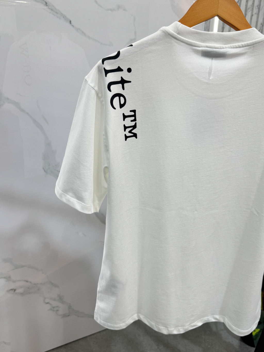 OFF-WHITE Shoulder Logo T-Shirt – White / Black - NEW1882