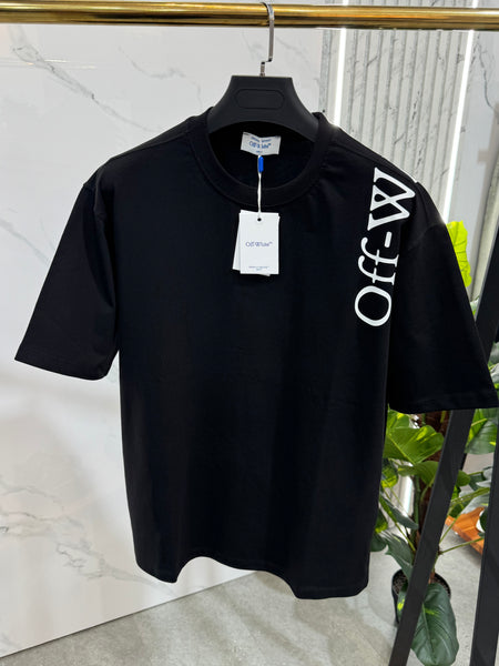 OFF-WHITE Shoulder Logo T-Shirt – Black / White - NEW1883