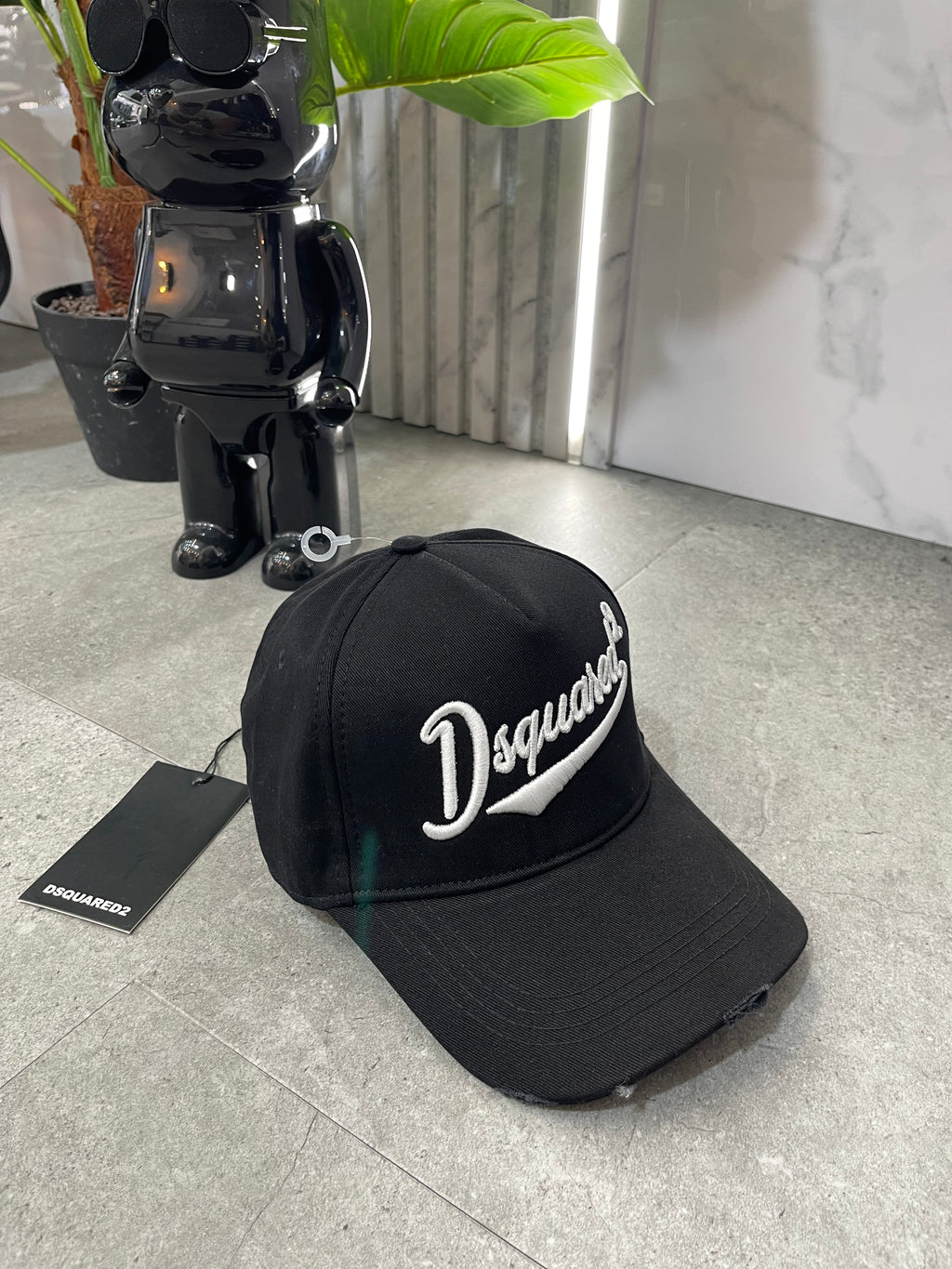 DSQUARED2 Script Logo Cap – Black - NEW1733