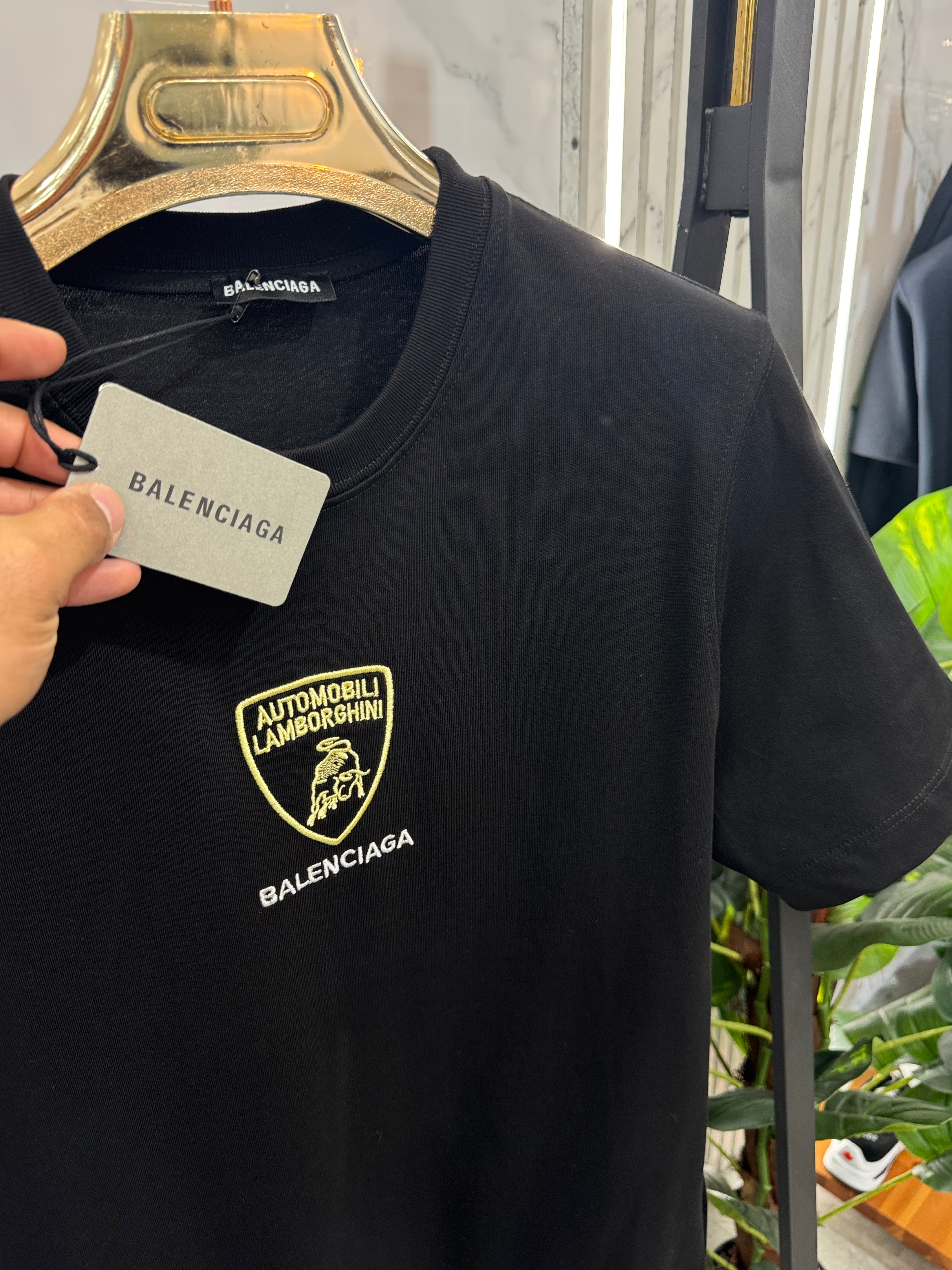 Balenciaga x Lamborghini Ανδρικό T-shirt - Black - NEW1723