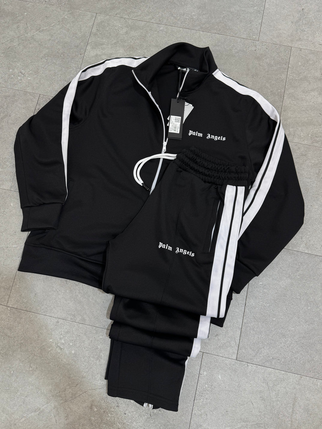 PALM ANGELS Classic Side-Stripe Tracksuit – Black - NEW1942