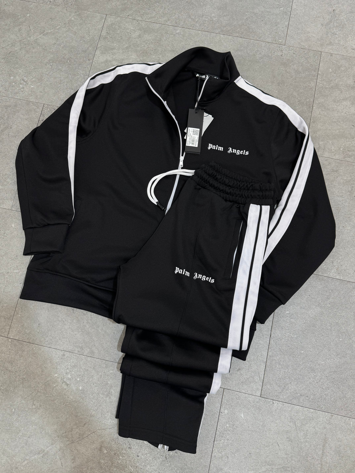 PALM ANGELS Classic Side-Stripe Tracksuit – Black - NEW1942