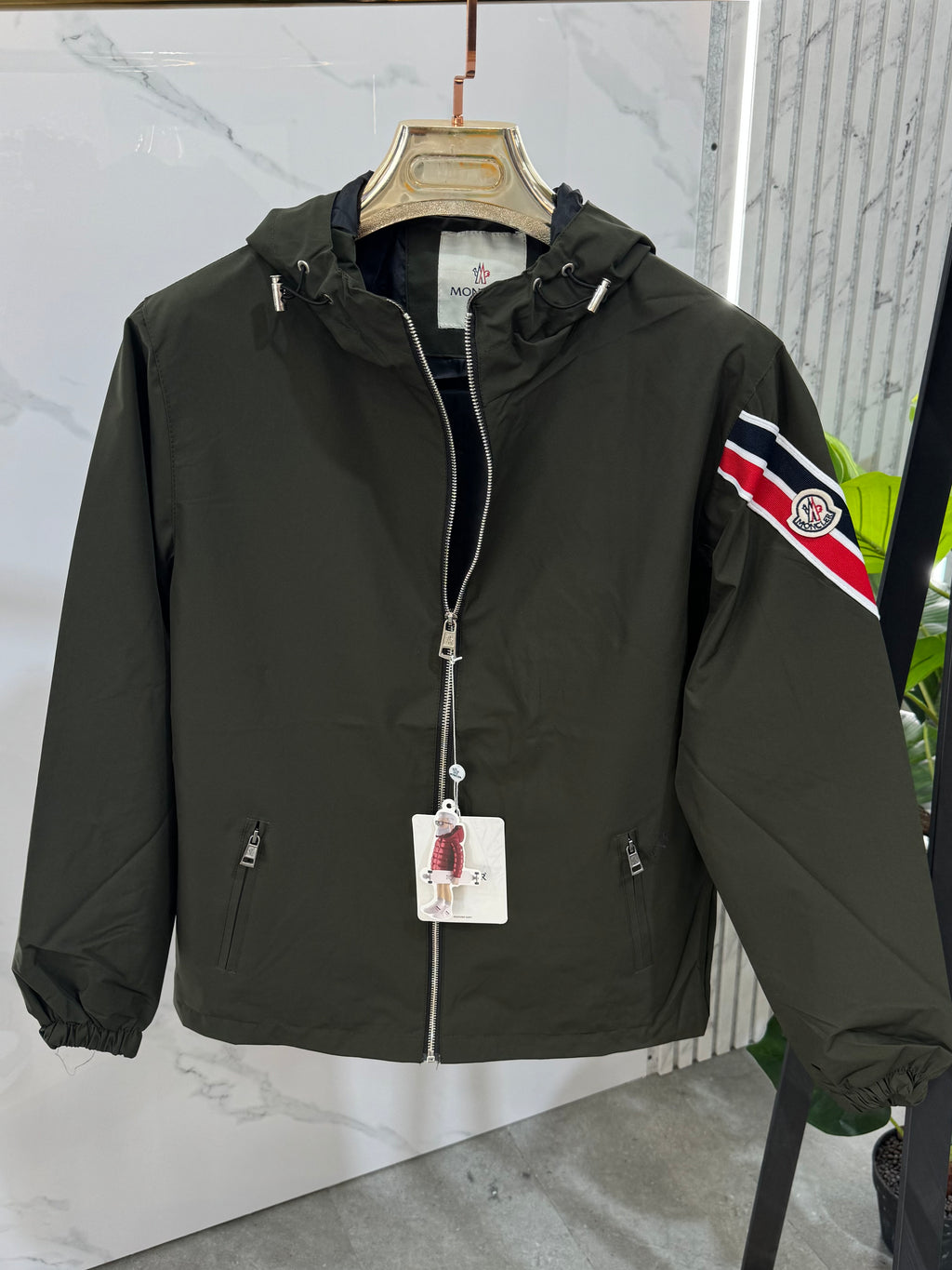 MONCLER Hooded Windbreaker Jacket – Khaki / Dark Olive Green - NEW1850