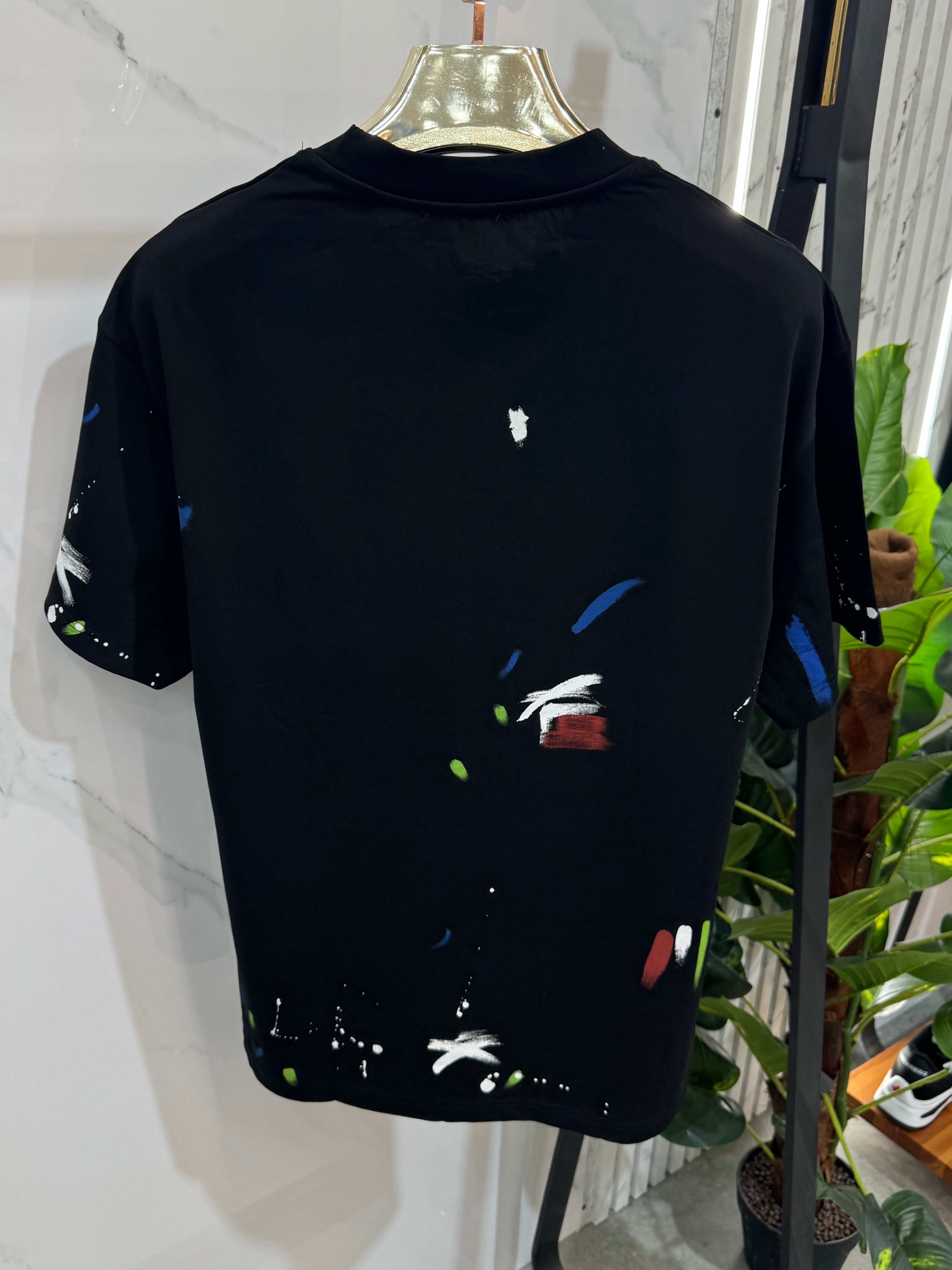 Dsquared2 Ανδρικό T-shirt "Icon Paint Splatter" - Black - NEW1725
