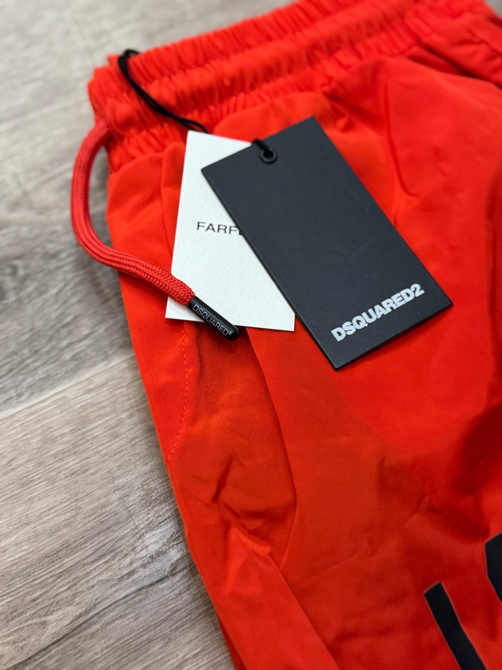 DSQUARED2 "ICON FOREVER" Swim Shorts – Orange / Red - NEW1110