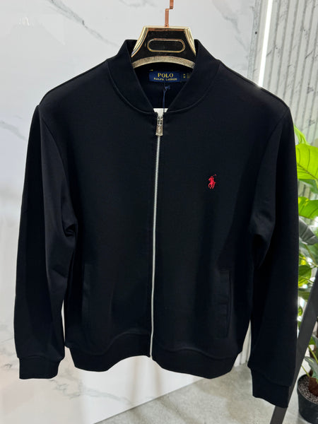 POLO RALPH LAUREN Pony Logo Zip-Up Bomber Jacket – Black - NEW1958