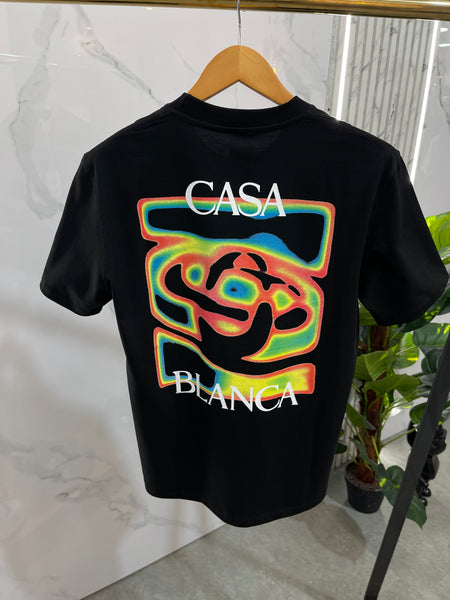 CASABLANCA Psychedelic Rose Ανδρικό T-Shirt – Black NEW1748
