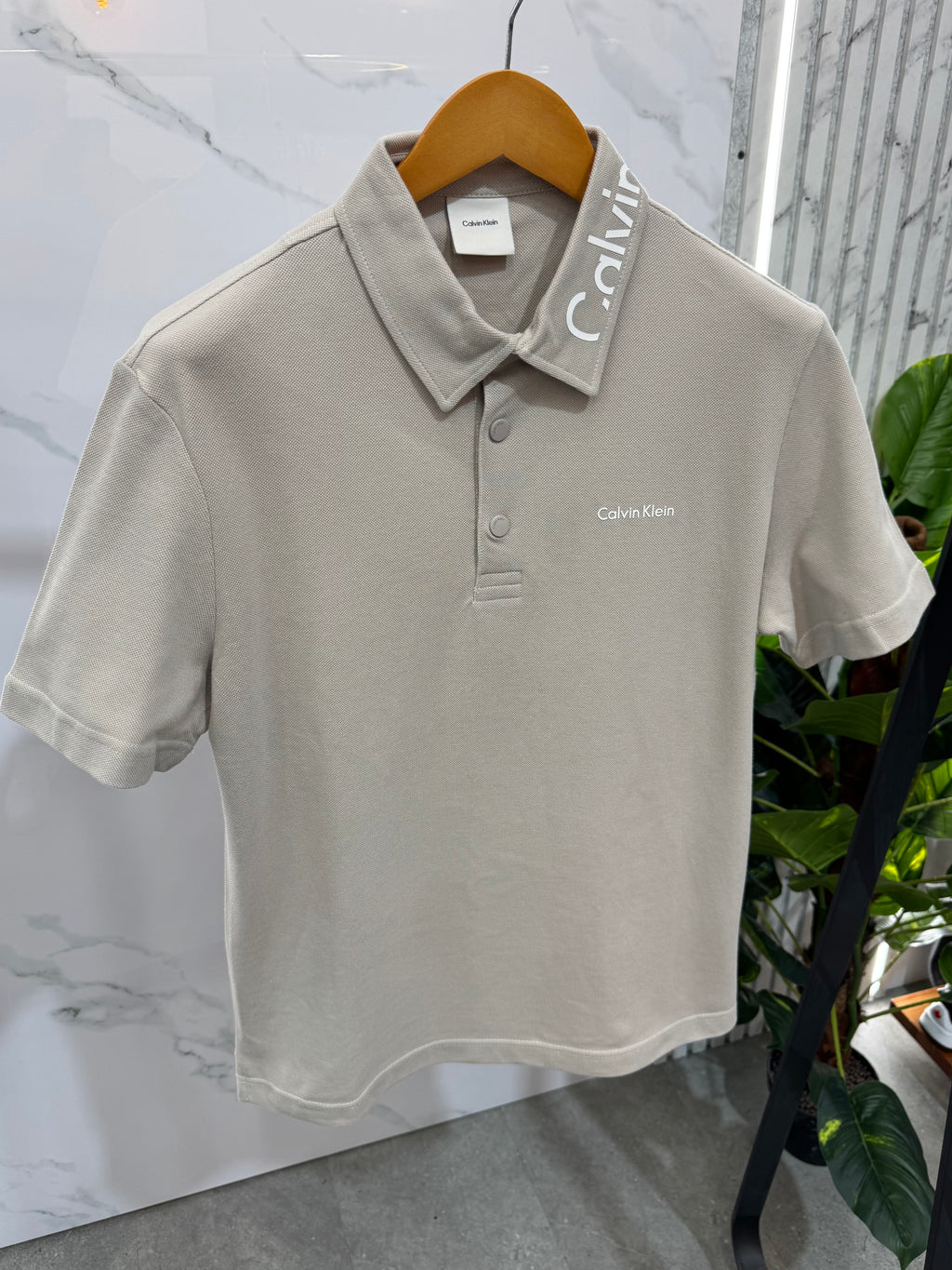 Calvin Klein Polo - Beige - NEW1700