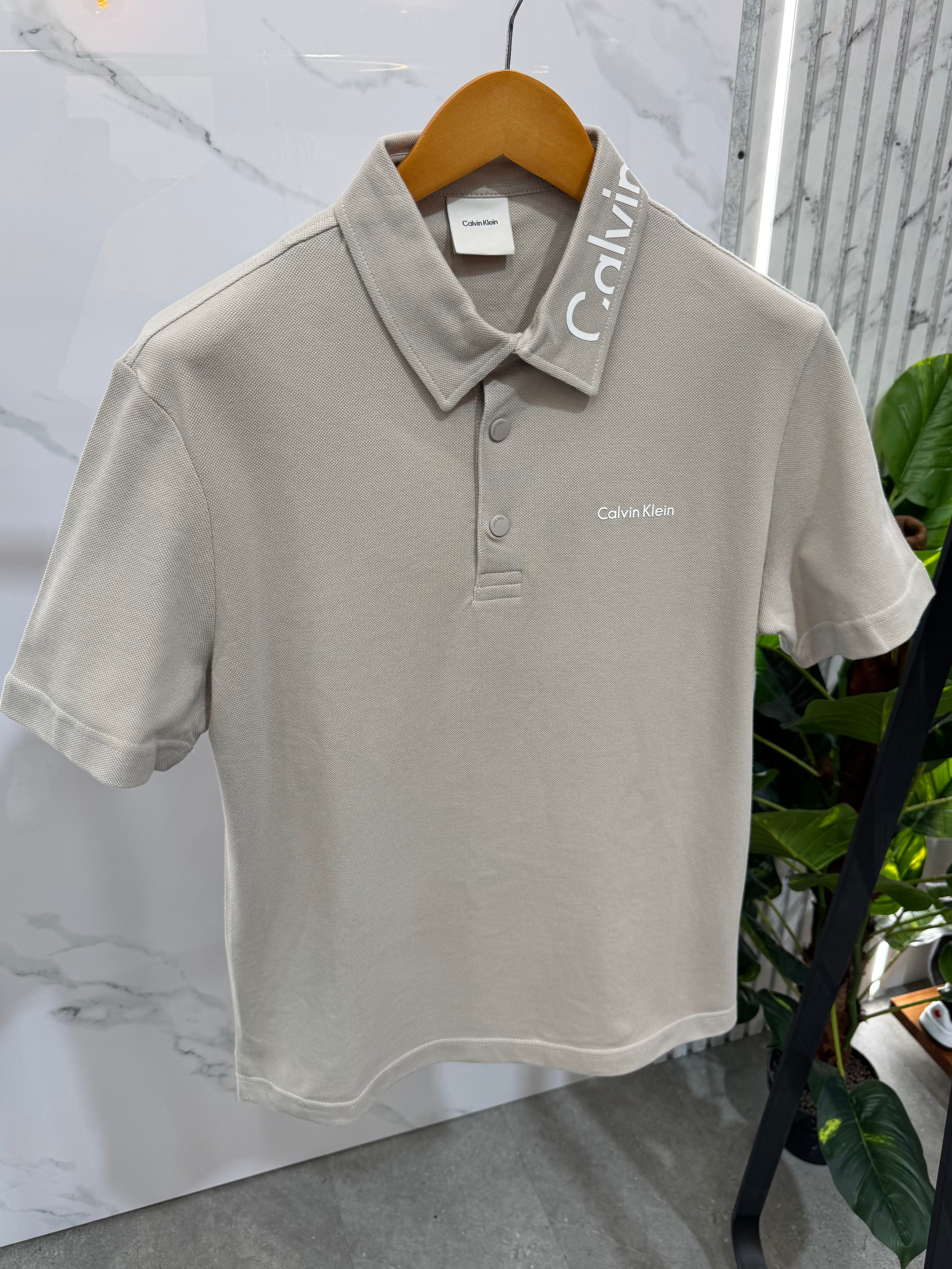Calvin Klein Polo - Beige - NEW1700