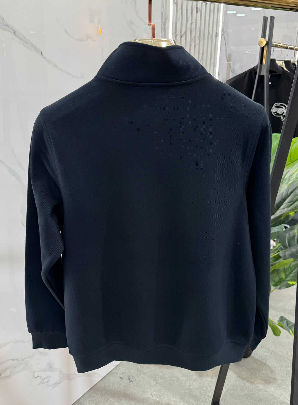 BOSS Full-Zip Sweatshirt / Cardigan – Dark Navy / Tone-on-Tone Logo - NEW1813