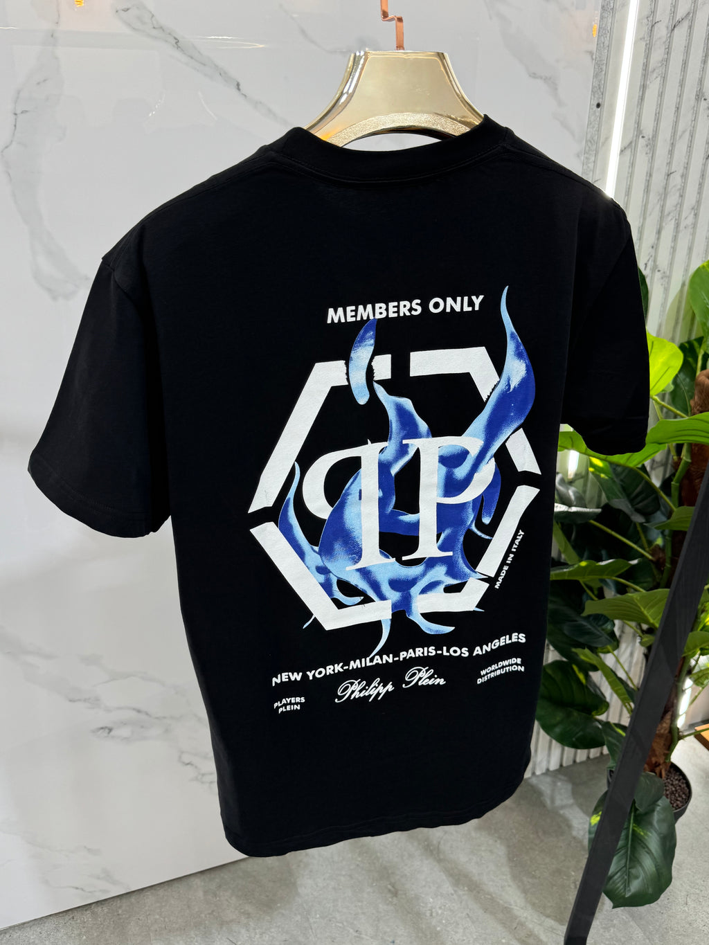 Philipp Plein "Members Only" T-Shirt - Black - NEW1632