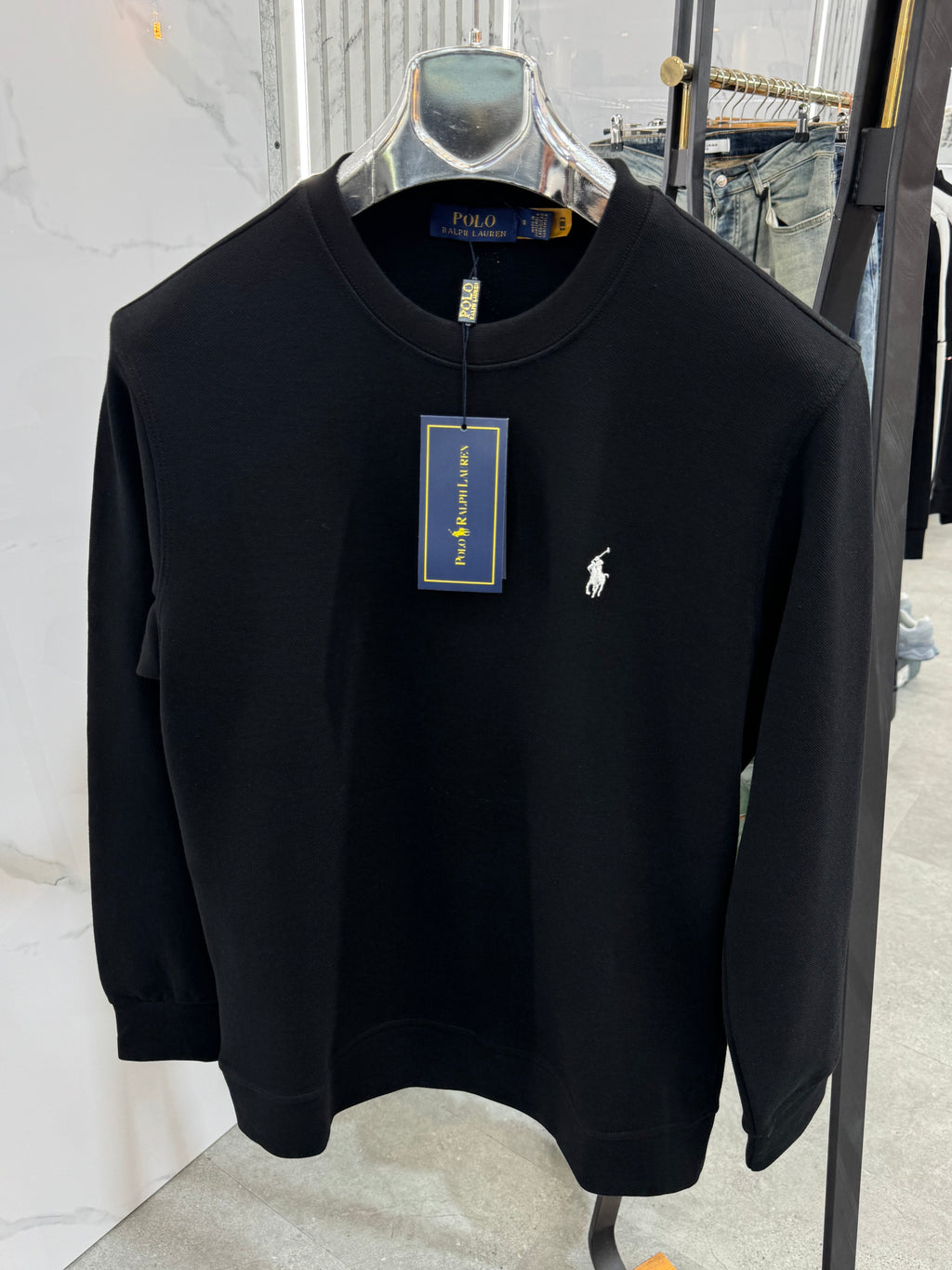 POLO RALPH LAUREN Crewneck Sweatshirt – Black - NEW1869