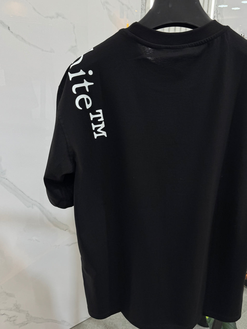 OFF-WHITE Shoulder Logo T-Shirt – Black / White - NEW1883