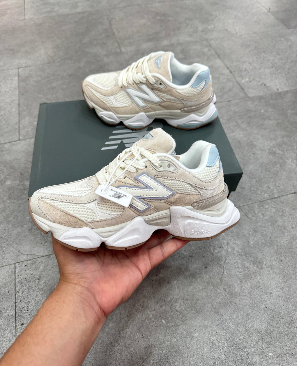 NEW BALANCE 9060 – Cream / Light Blue - NEW1807
