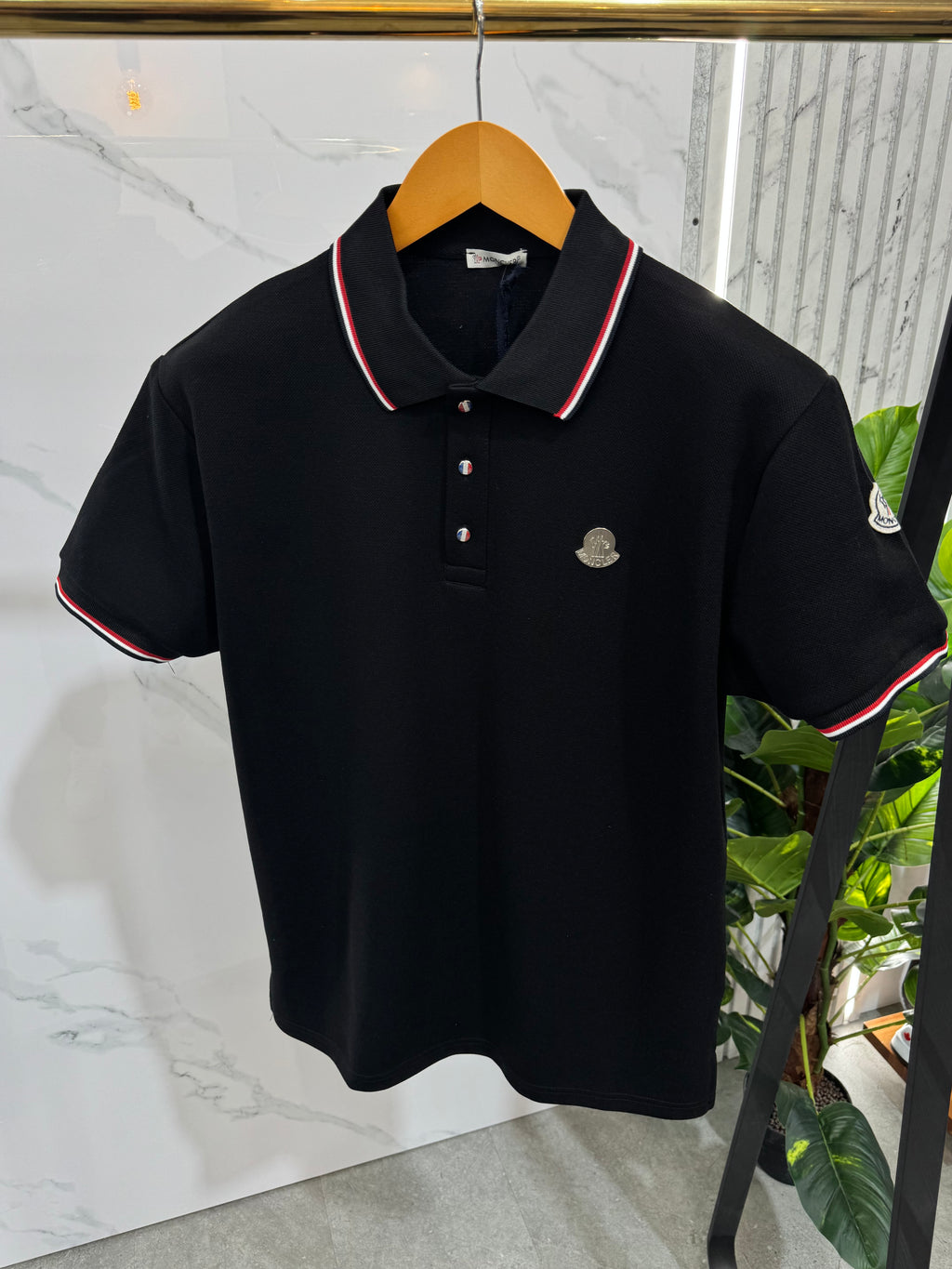 Moncler Polo Ανδρικό  - Black - NEW1691