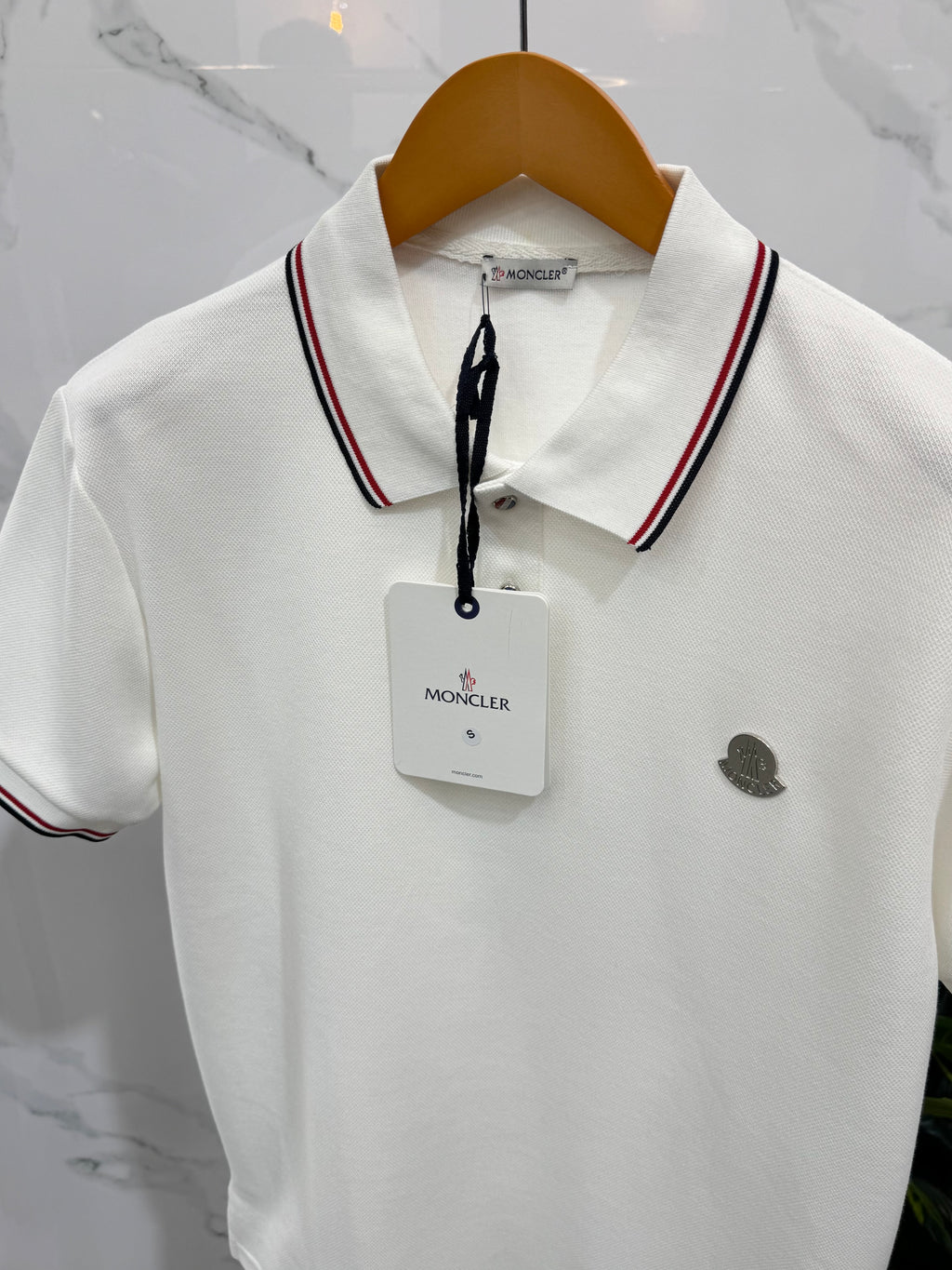 Moncler Polo Ανδρικό - White - NEW1693