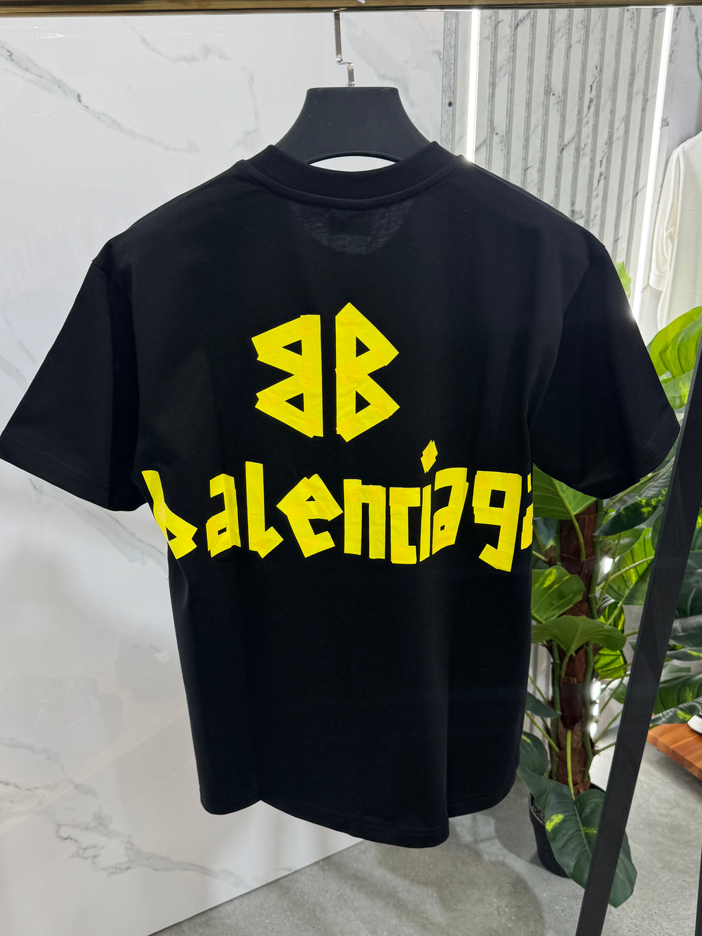 BALENCIAGA Tape & DIY Logo T-Shirt – Black - NEw1777