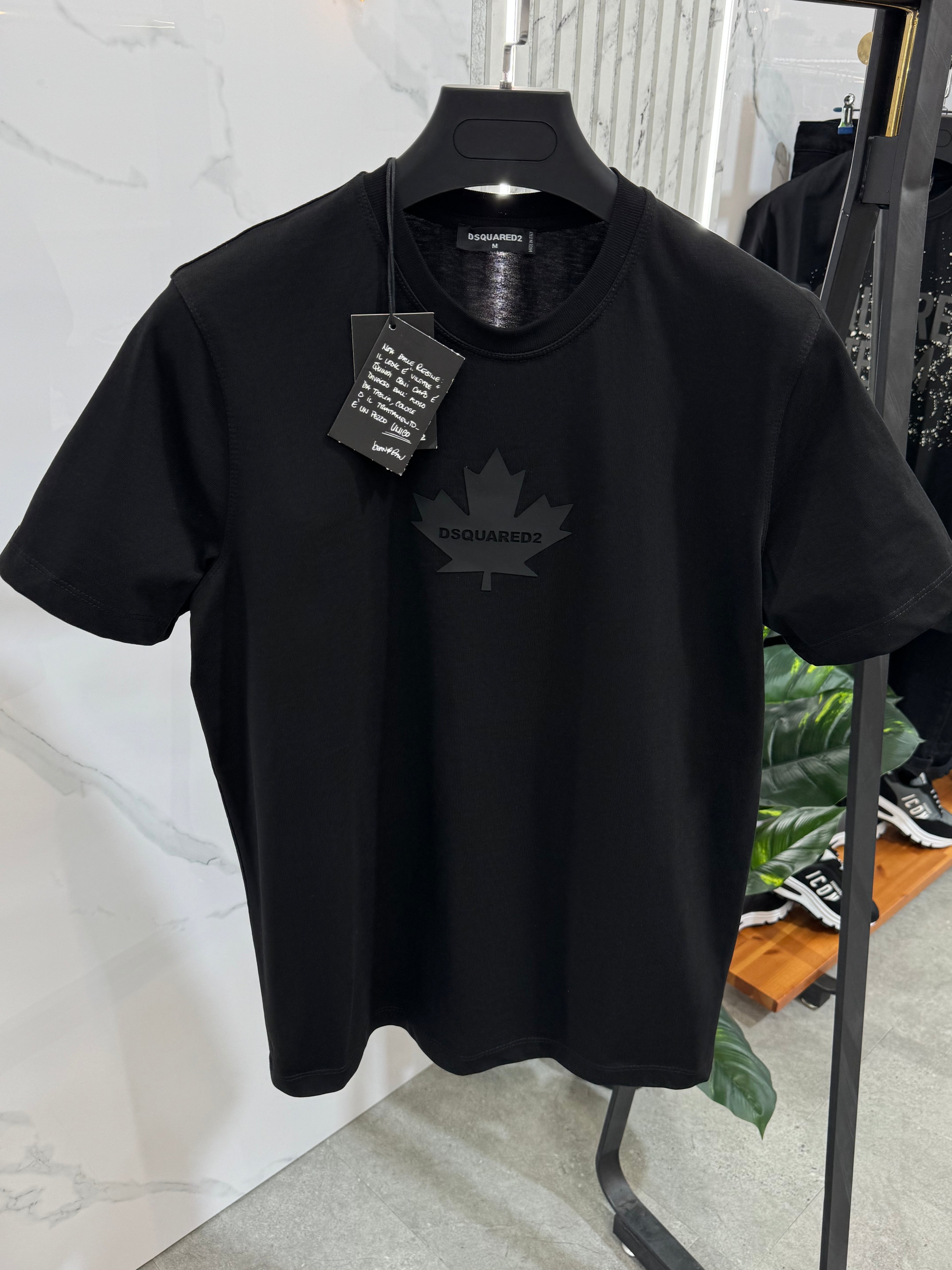 Dsquared2 Ανδρικό T-shirt "Maple Leaf" - Black - NEW1674