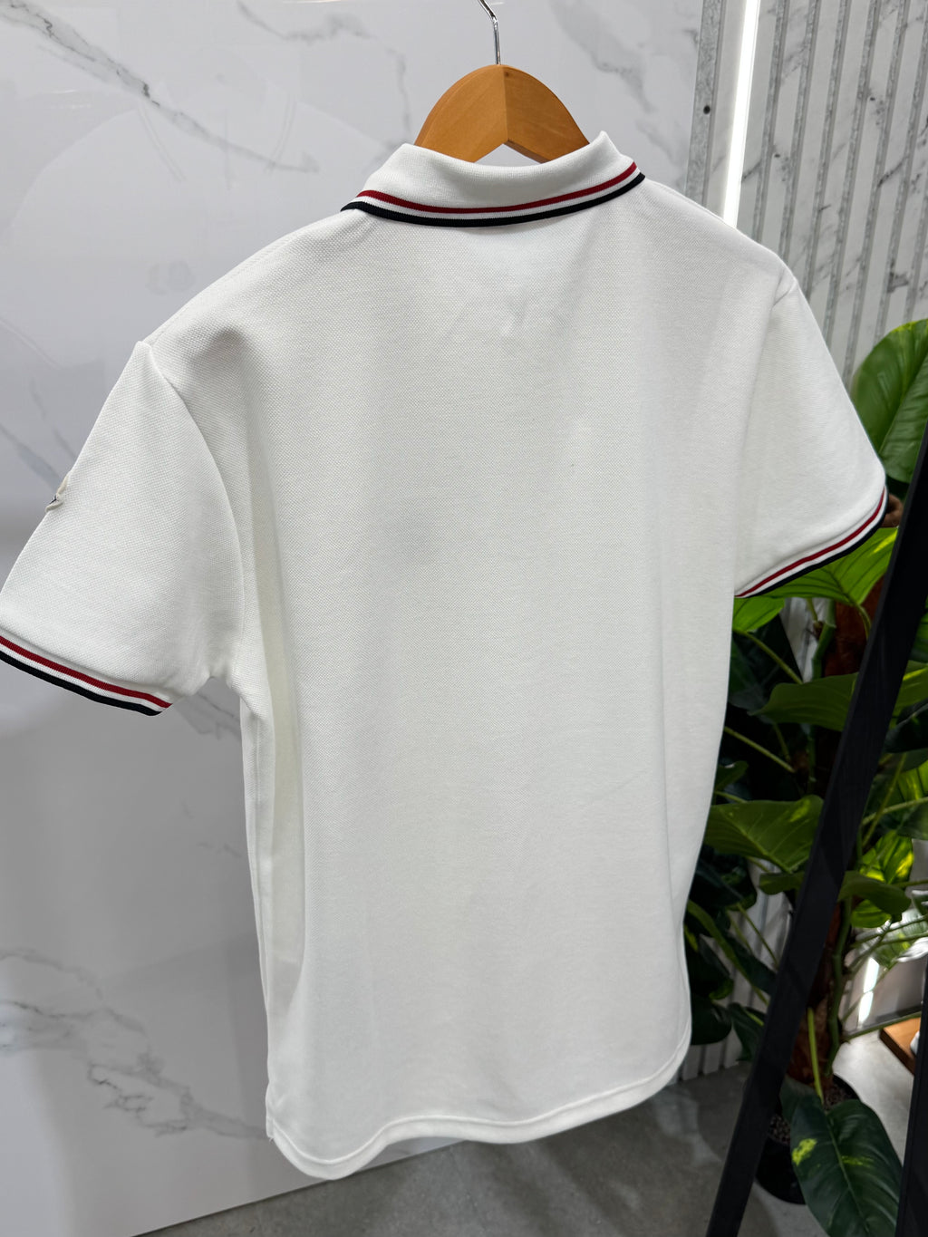 Moncler Polo "Triple Logo" - White - NEW1701
