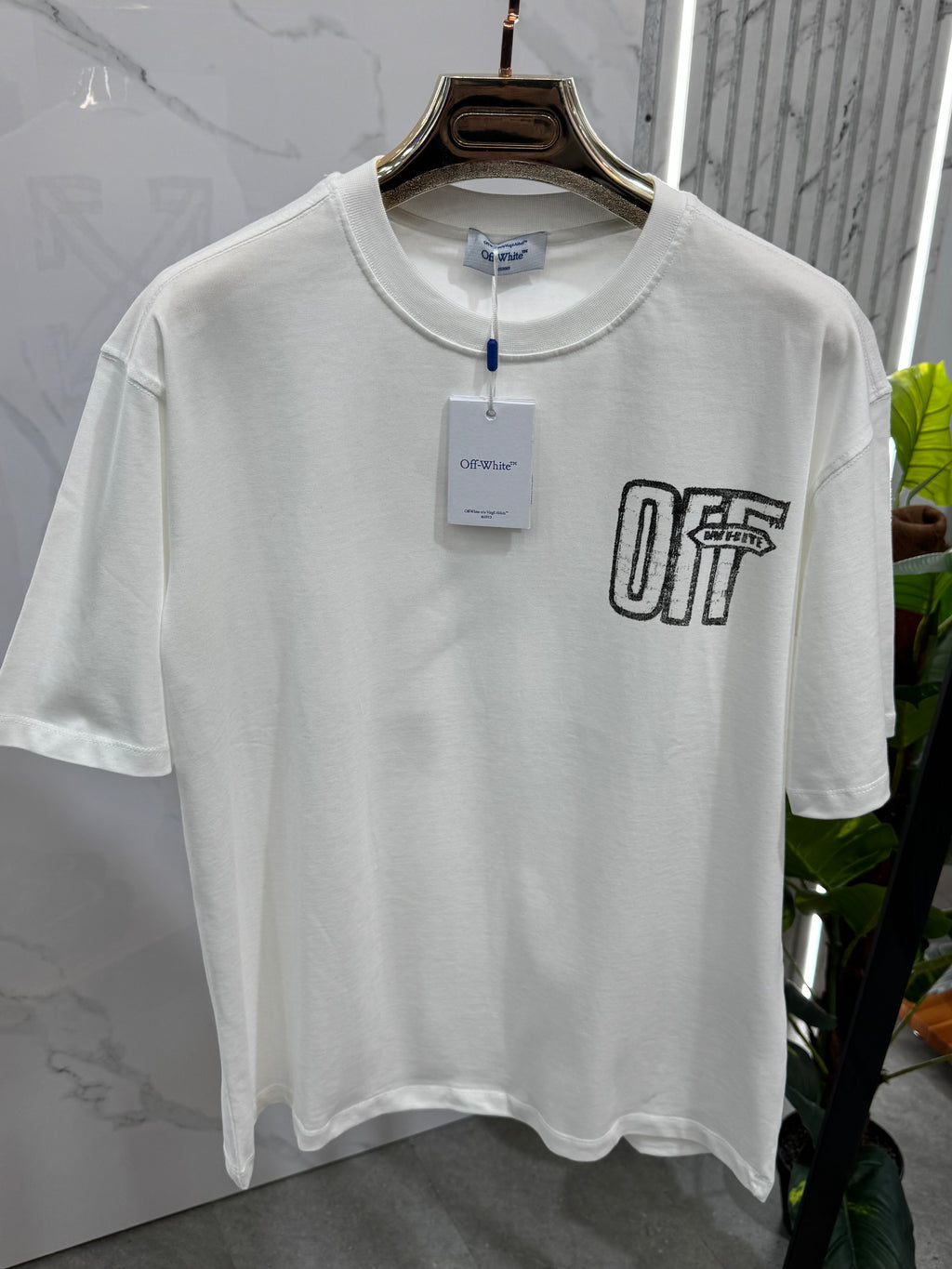 OFF-WHITE Sketch Arrow T-Shirt – White / Black - NEW1877