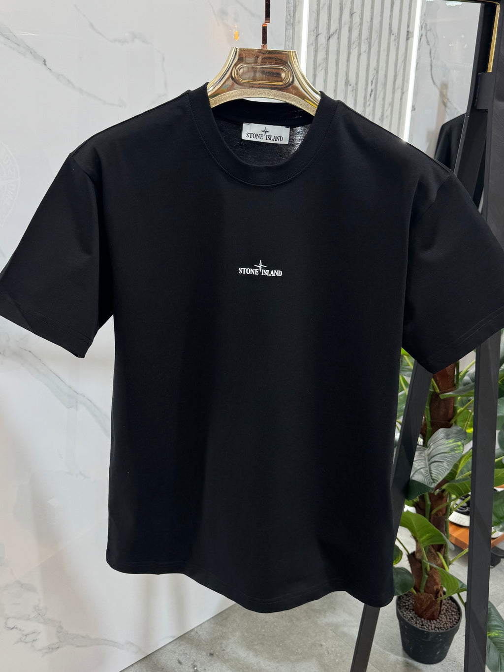 STONE ISLAND Back Compass Logo T-Shirt – Black - NEW1859