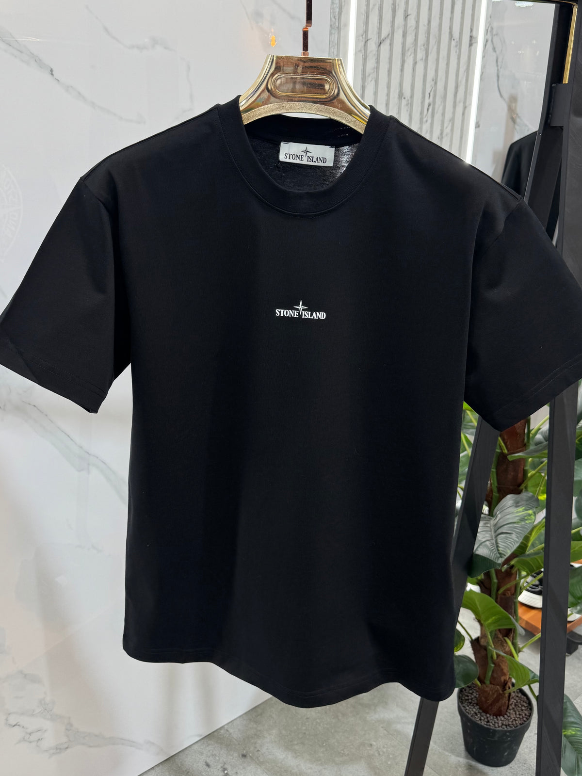 STONE ISLAND Back Compass Logo T-Shirt – Black - NEW1859