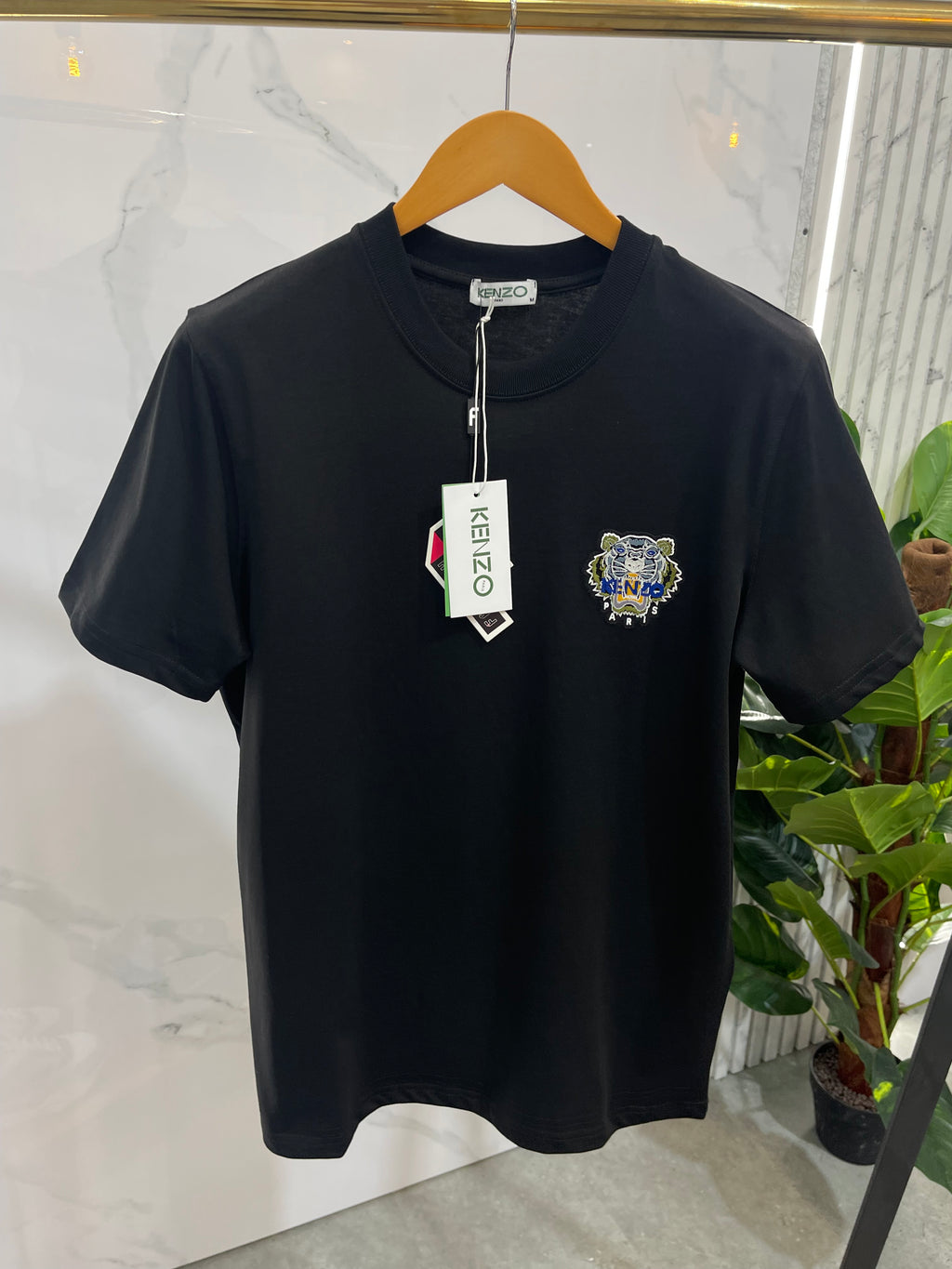 KENZO Tiger Crest Ανδρικό T-Shirt – Black - NEW1746