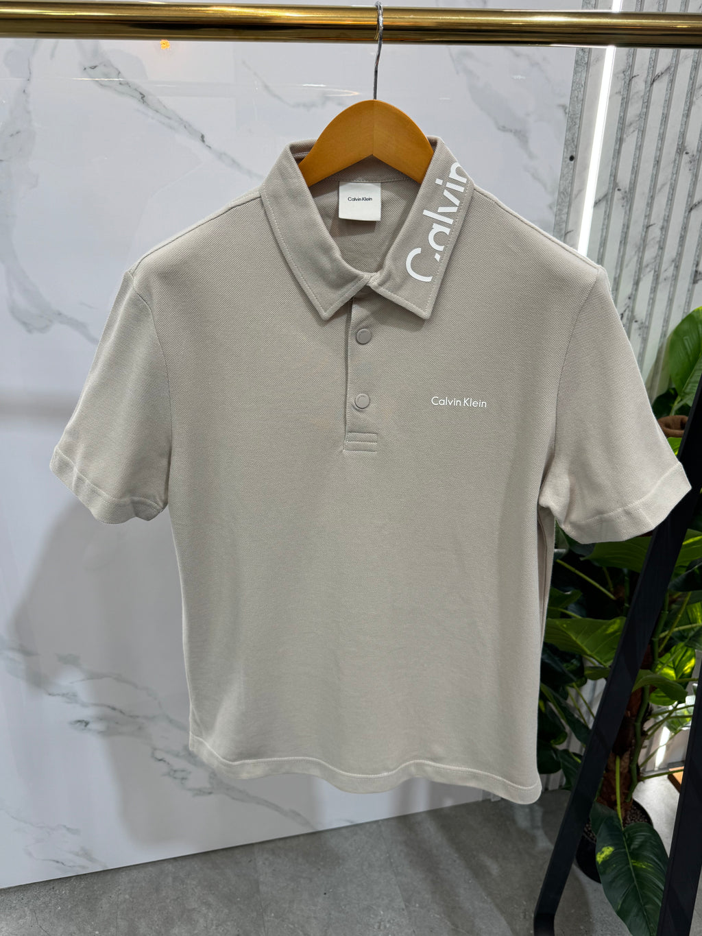 Calvin Klein Polo - Beige - NEW1700
