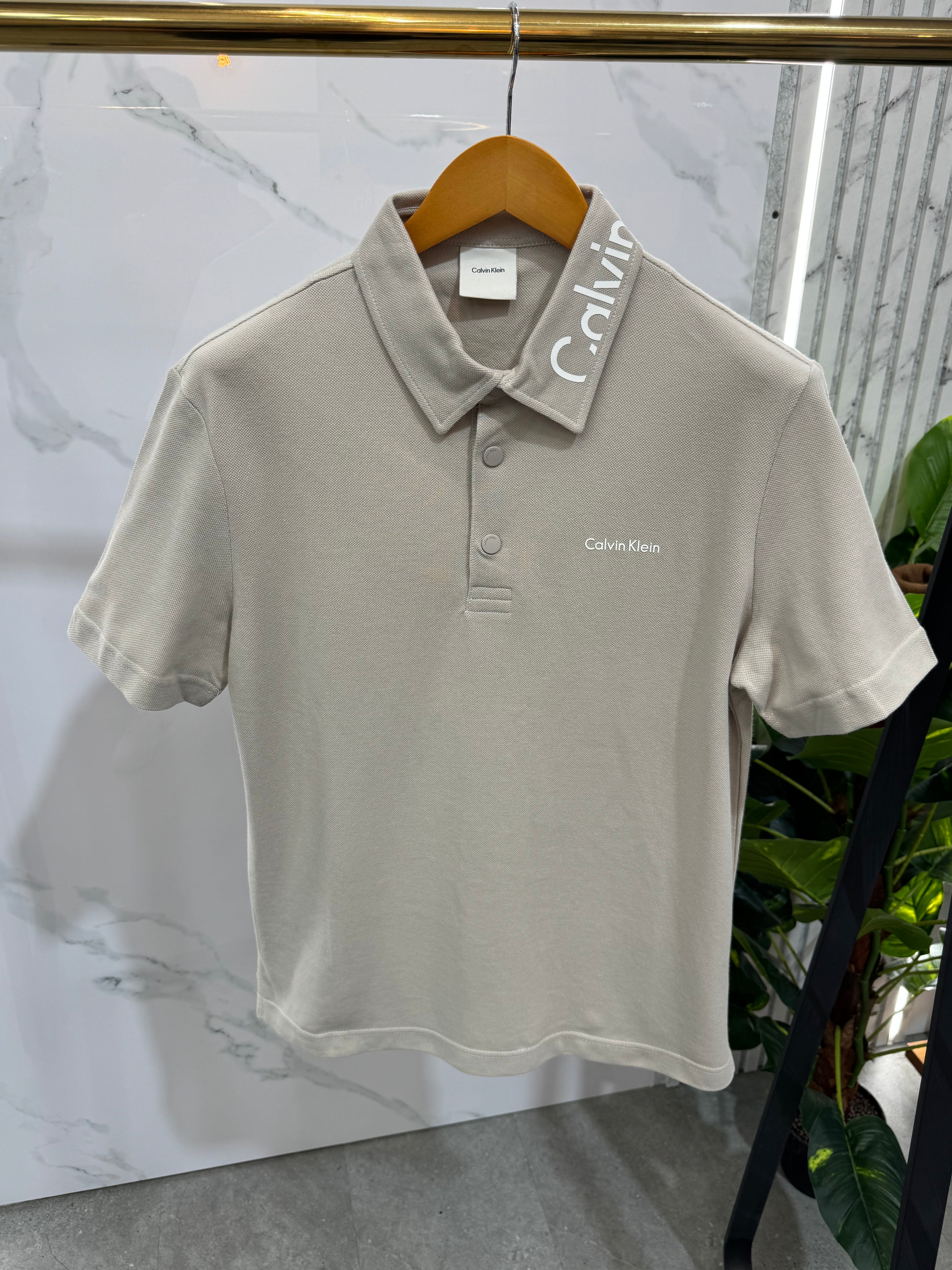 Calvin Klein Polo - Beige - NEW1700