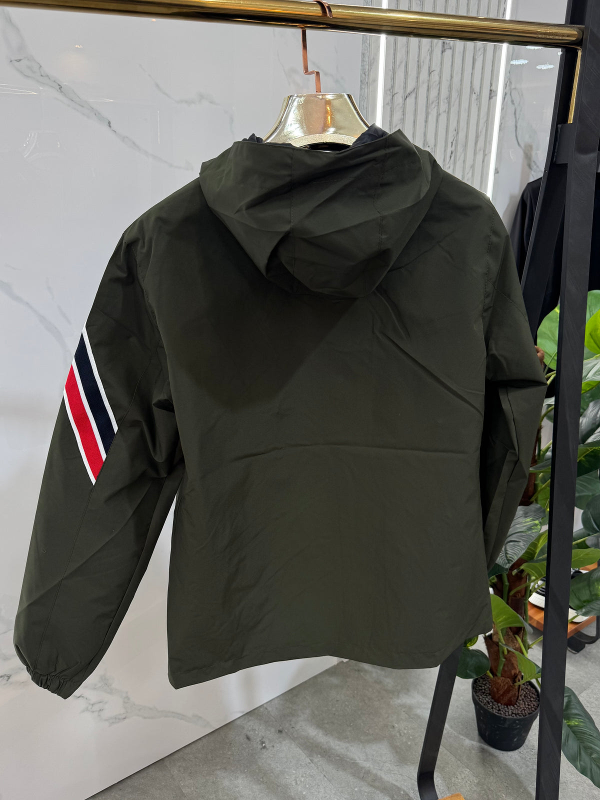 MONCLER Hooded Windbreaker Jacket – Khaki / Dark Olive Green - NEW1850