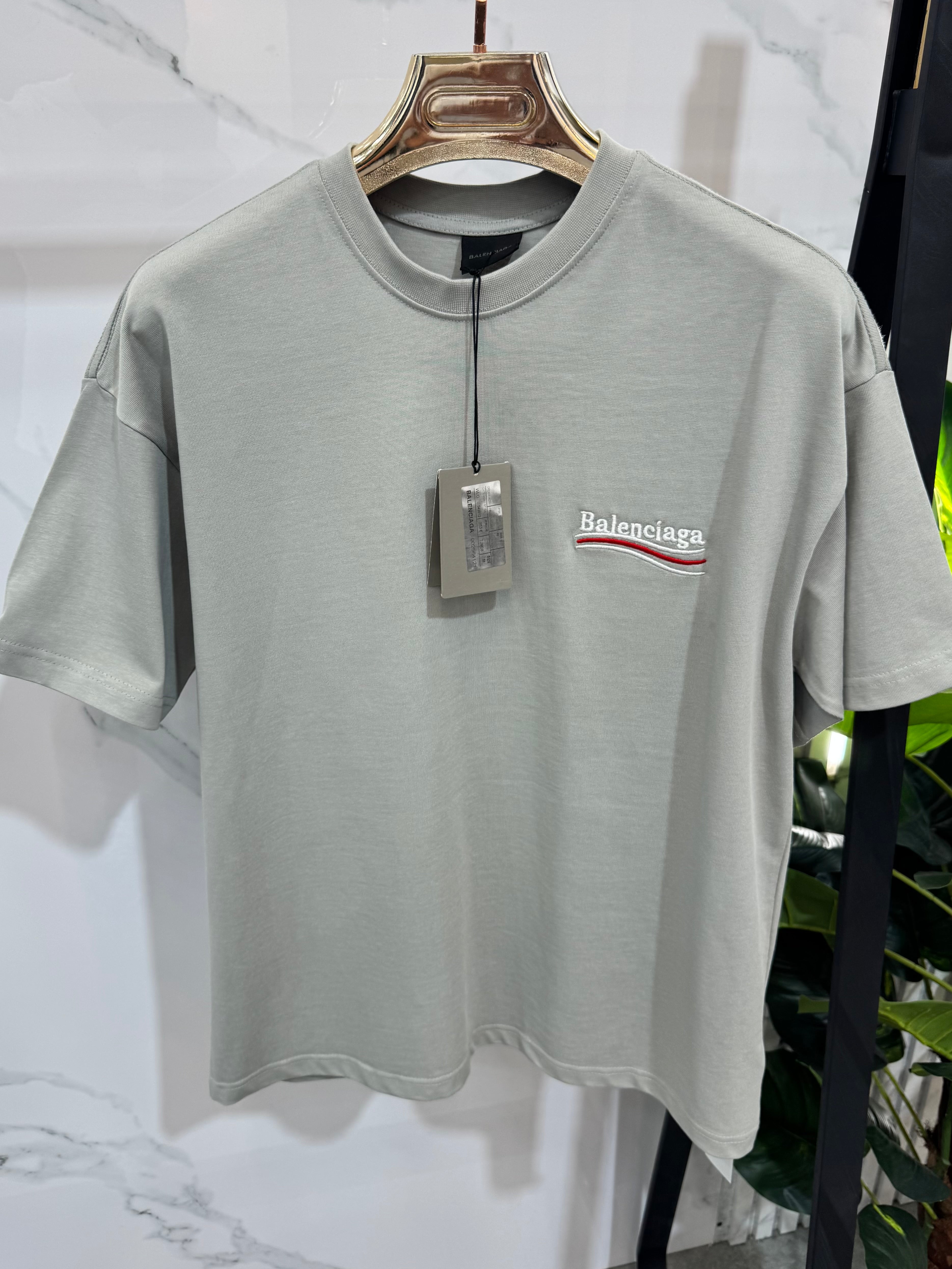 Balenciaga Ανδρικό T-shirt "Political Campaign" - Grey - NEW1724