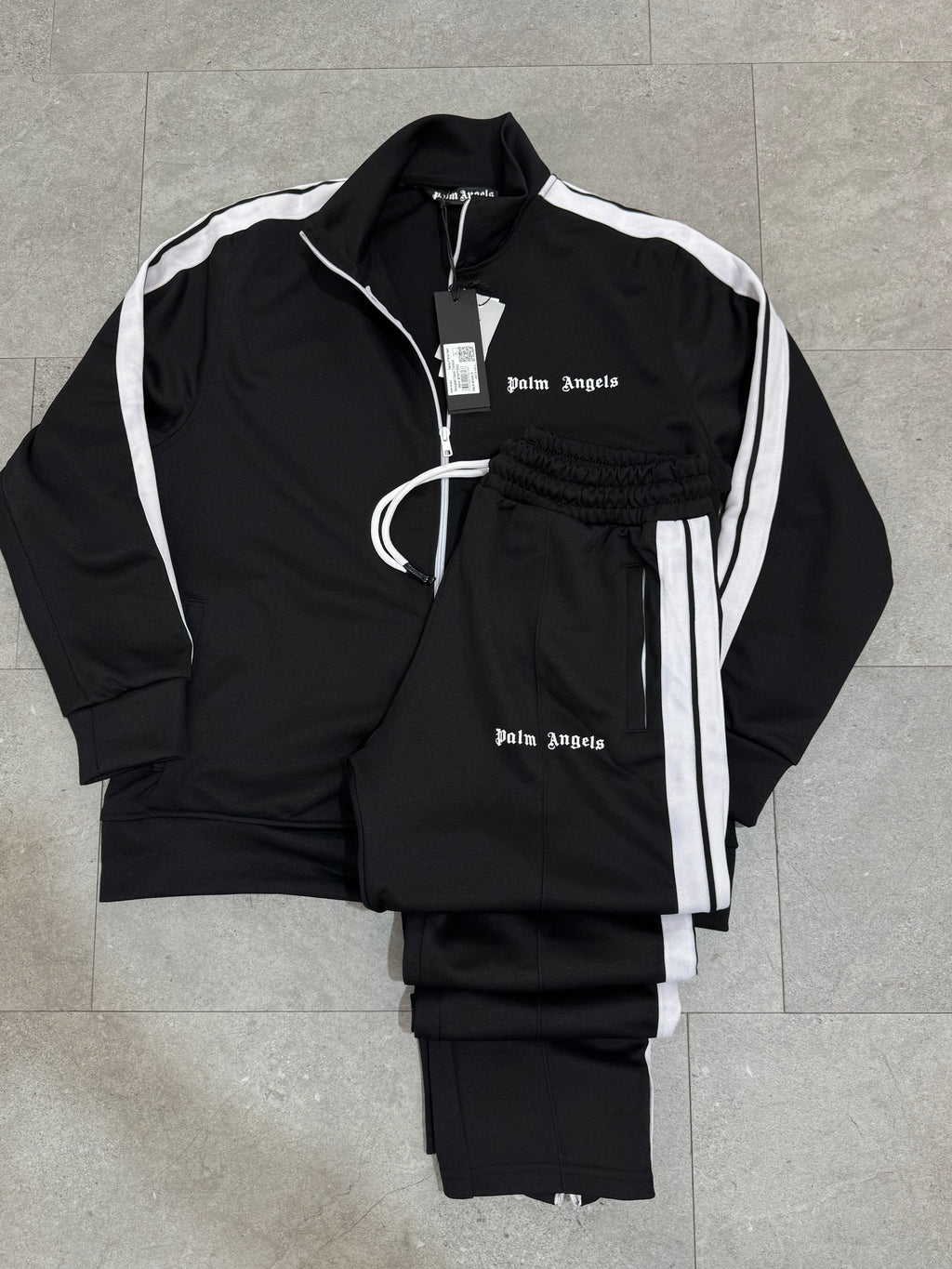 PALM ANGELS Classic Side-Stripe Tracksuit – Black - NEW1942