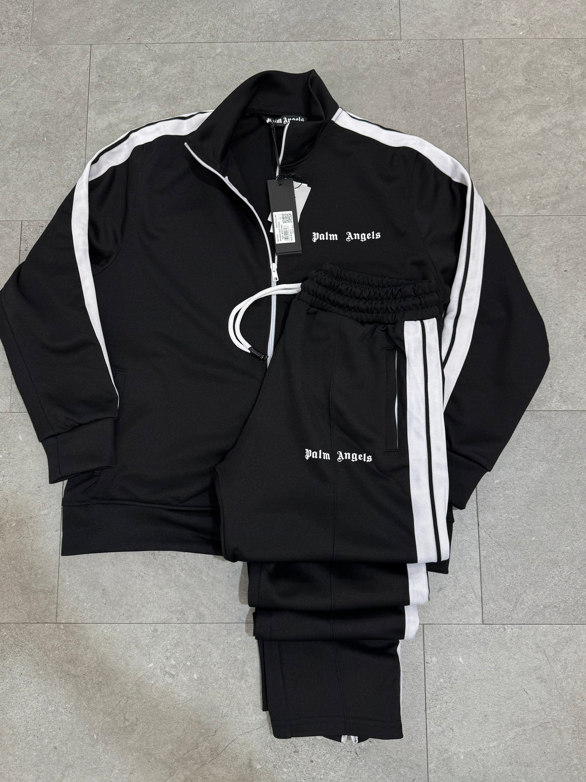 PALM ANGELS Classic Side-Stripe Tracksuit – Black - NEW1942