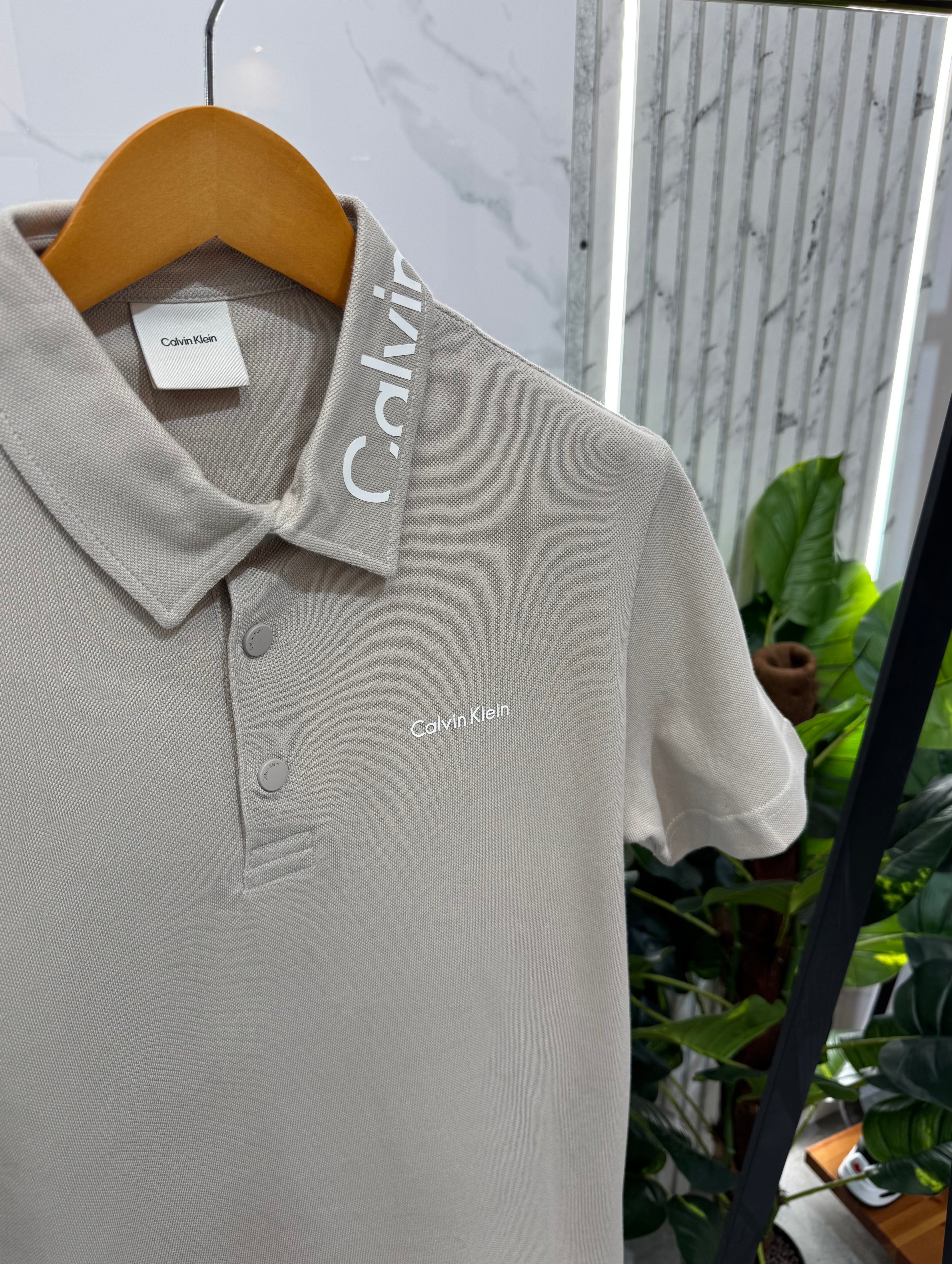 Calvin Klein Polo - Beige - NEW1700