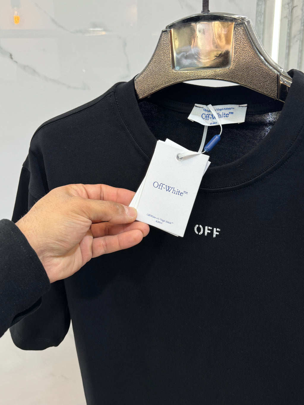 Ανδρικό T-SHIRT OFF WHITE - NEW1486