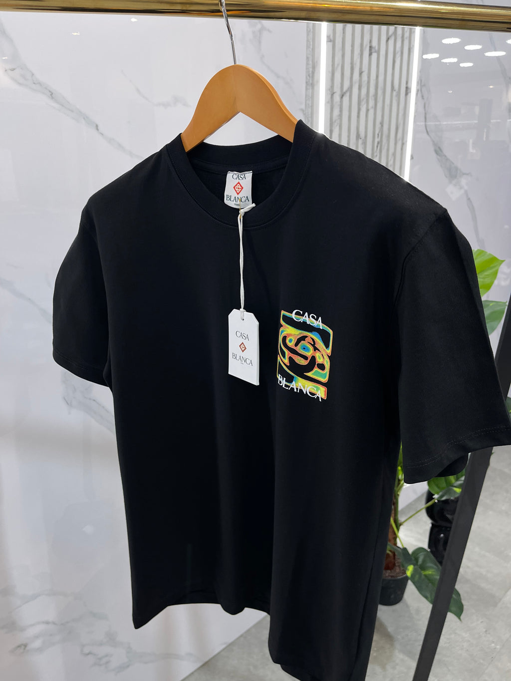 CASABLANCA Psychedelic Rose Ανδρικό T-Shirt – Black NEW1748