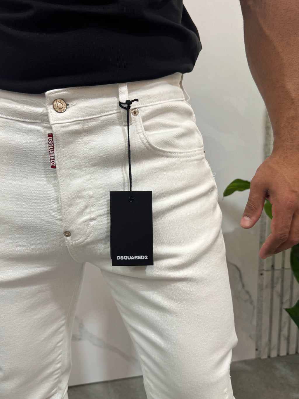 DSQUARED2 White Bull Slim Jeans – White - NEW1830